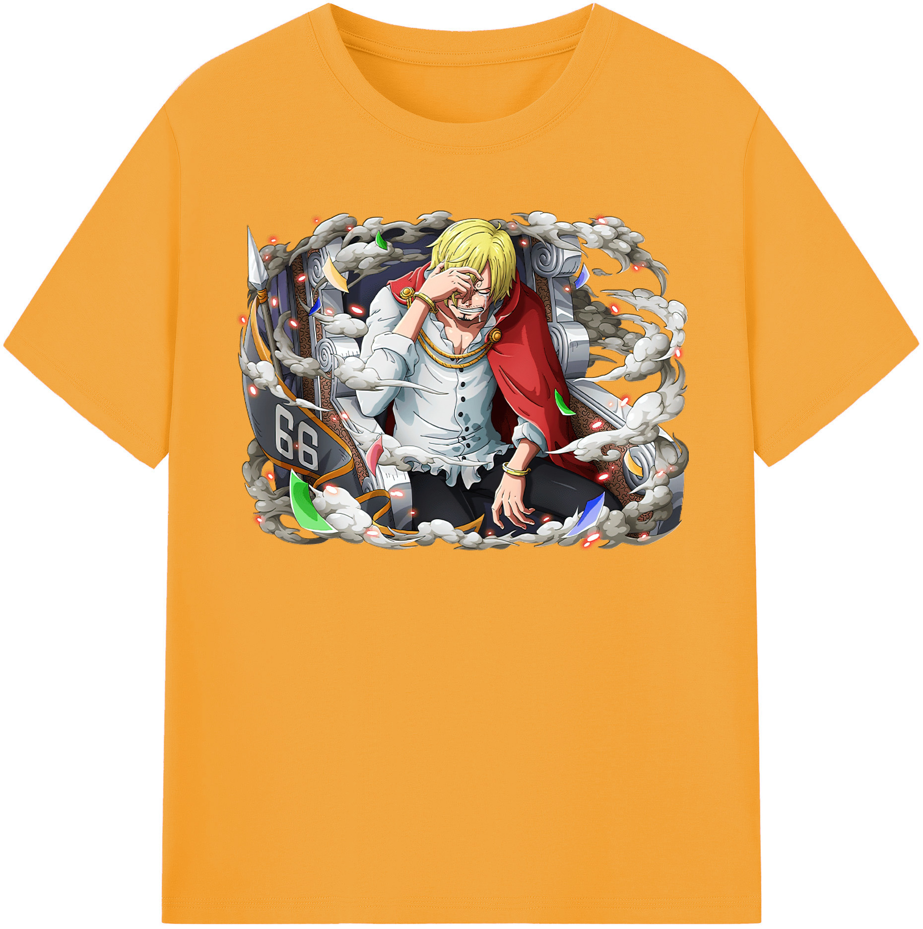 ワンピース サンジ ONE PIECE Sanji 綿100％半袖Tシャツ（フロントプリント）