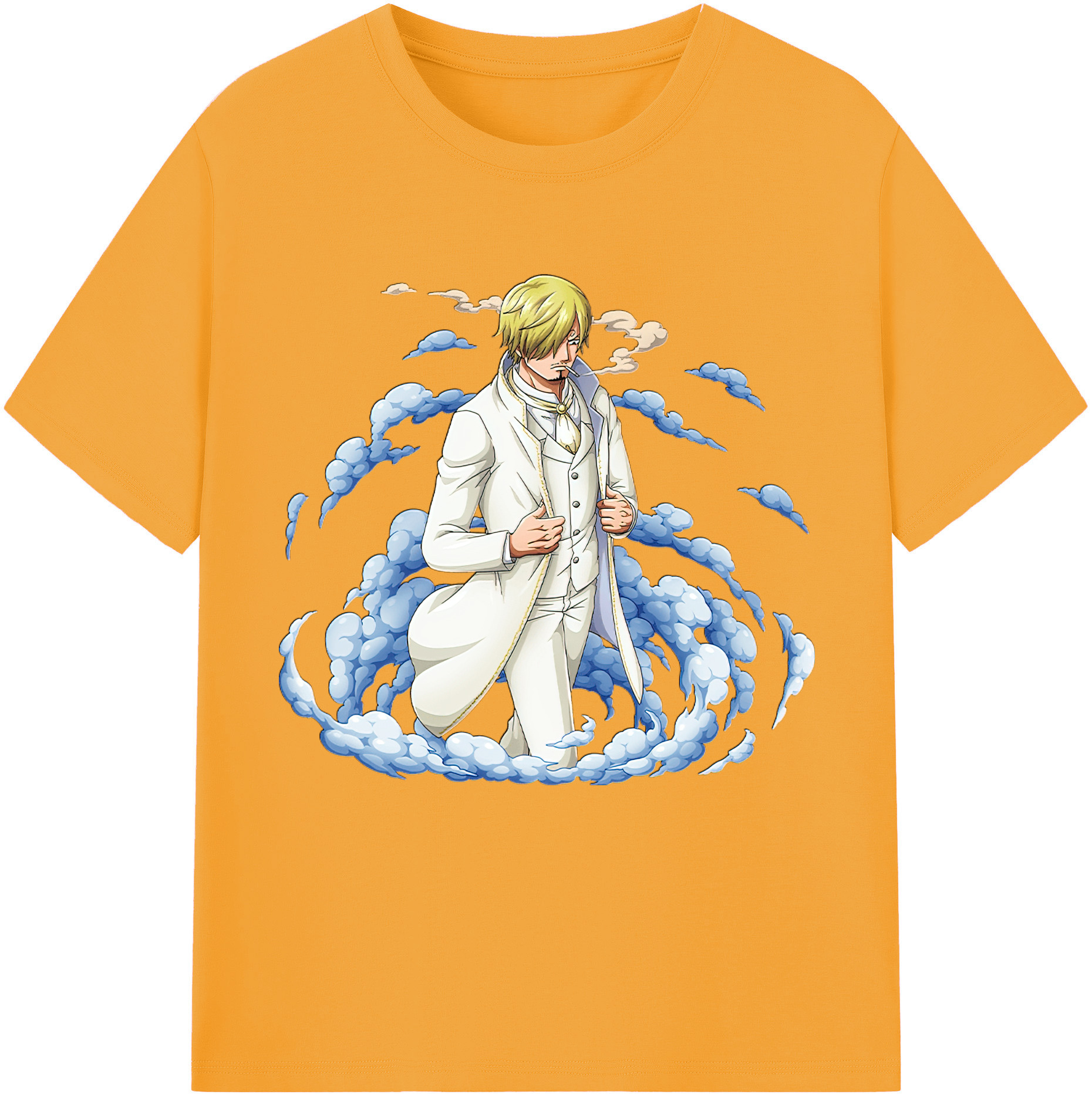 ワンピース サンジ ONE PIECE Sanji 綿100％半袖Tシャツ（フロントプリント）