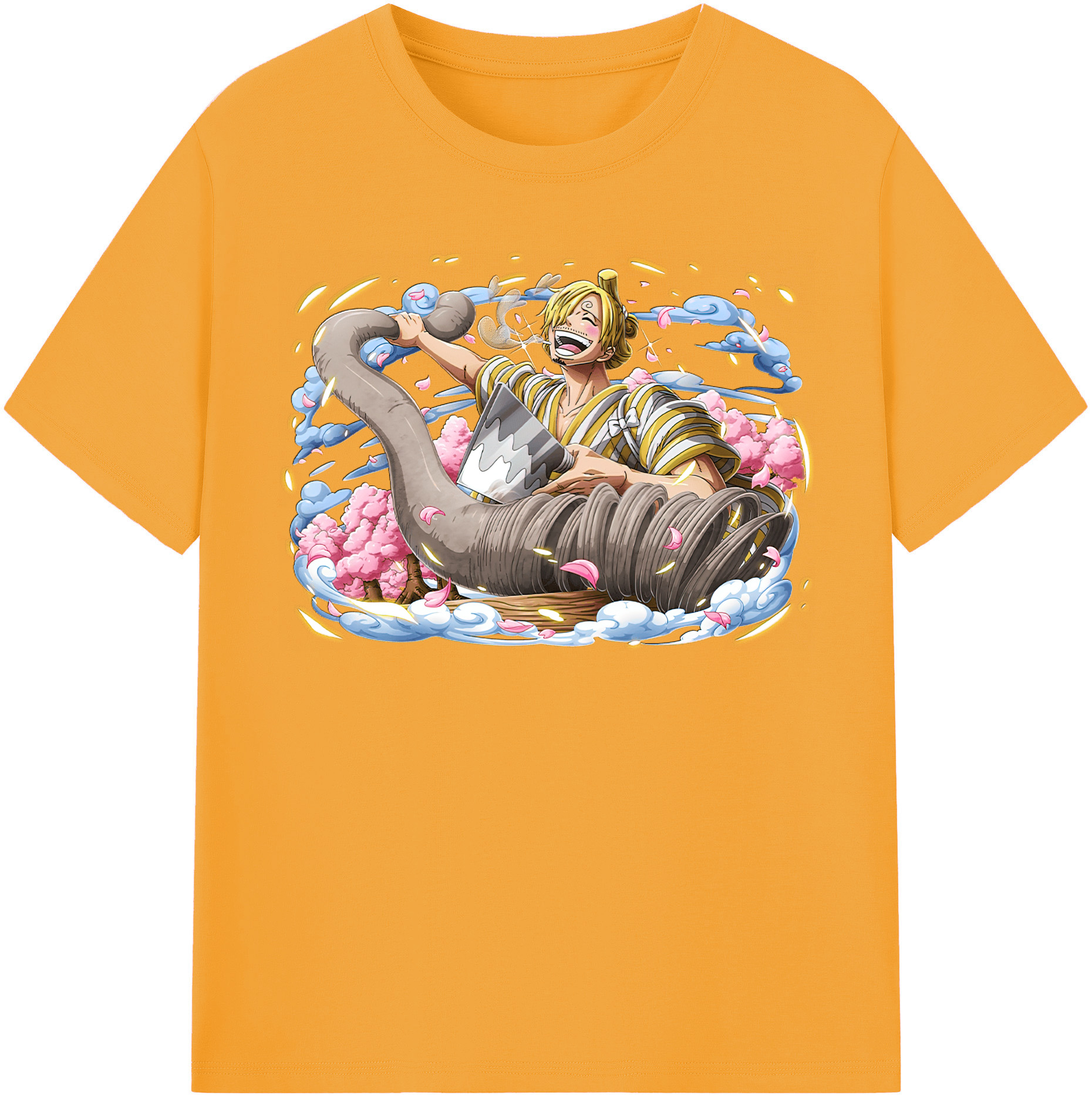 ワンピース サンジ ONE PIECE Sanji 綿100％半袖Tシャツ（フロントプリント）
