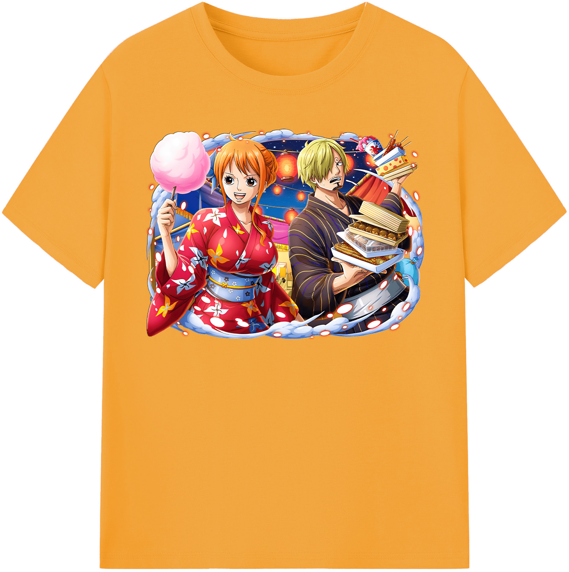 ワンピース サンジ ONE PIECE Sanji 綿100％半袖Tシャツ（フロントプリント）