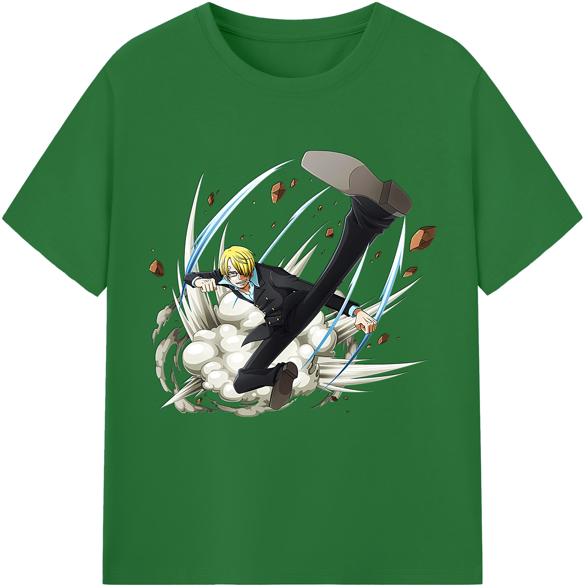 ワンピース サンジ ONE PIECE Sanji 綿100％半袖Tシャツ（フロントプリント）