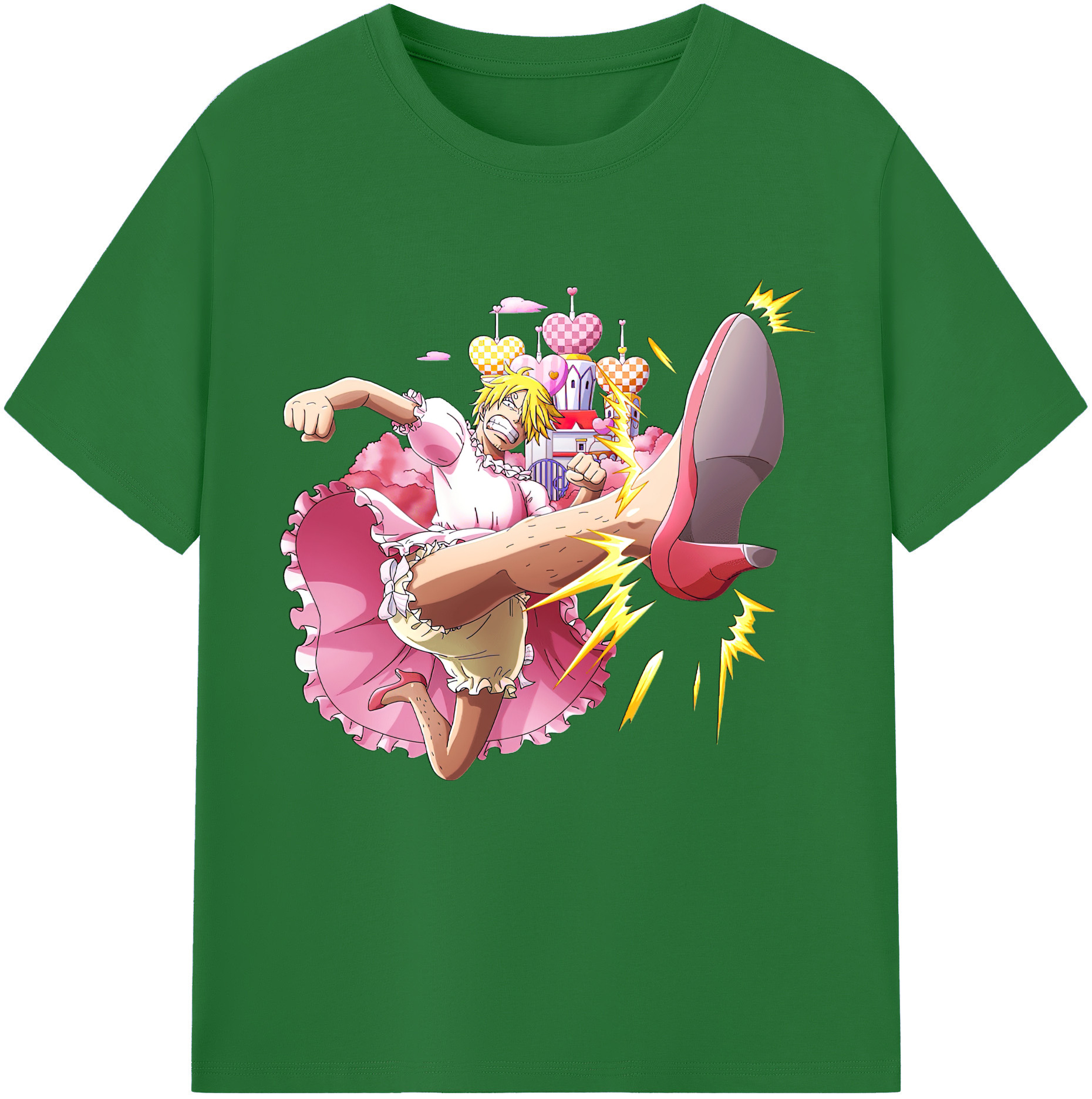 ワンピース サンジ ONE PIECE Sanji 綿100％半袖Tシャツ（フロントプリント）