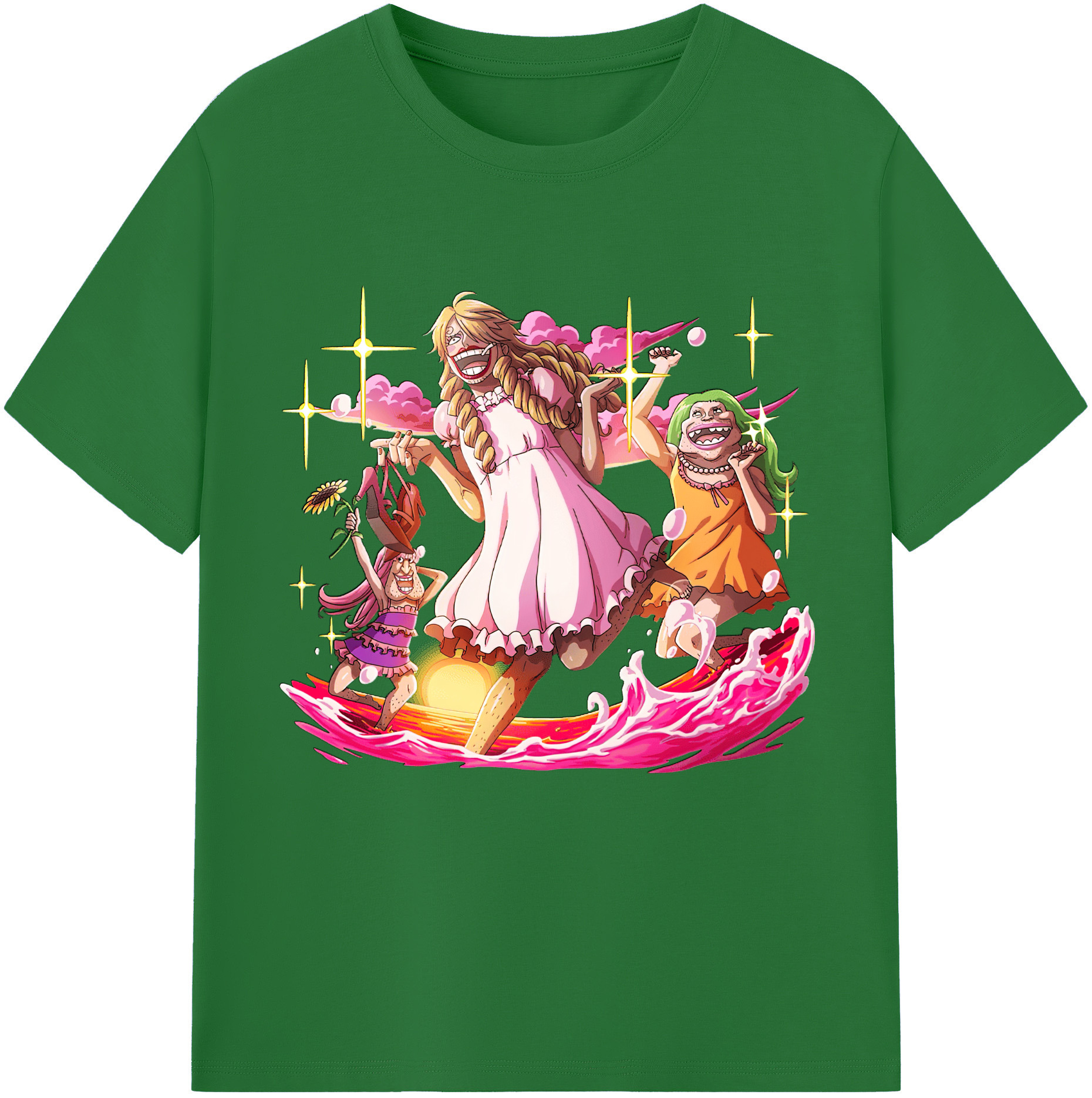 ワンピース サンジ ONE PIECE Sanji 綿100％半袖Tシャツ（フロントプリント）
