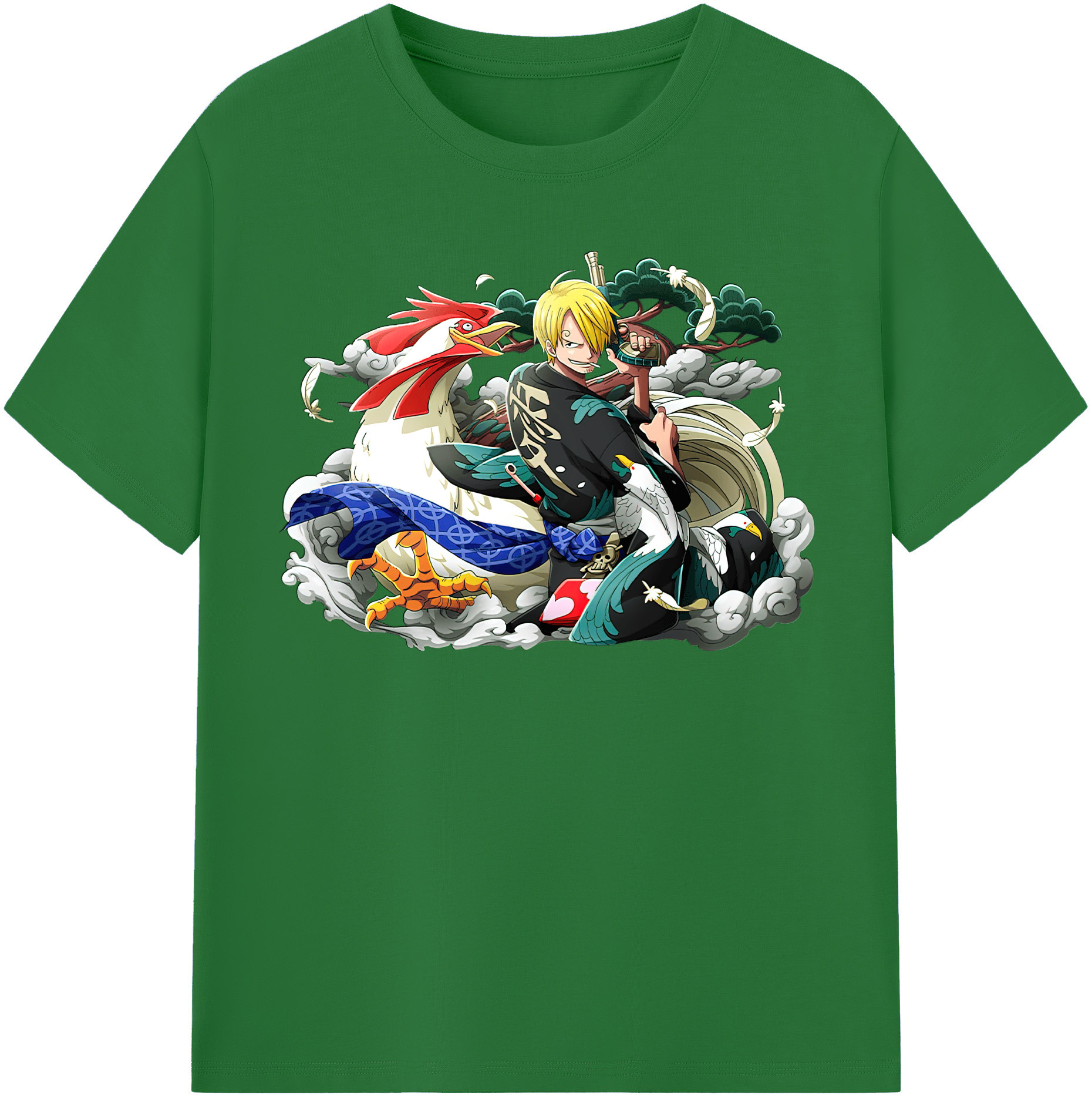 ワンピース サンジ ONE PIECE Sanji 綿100％半袖Tシャツ（フロントプリント）