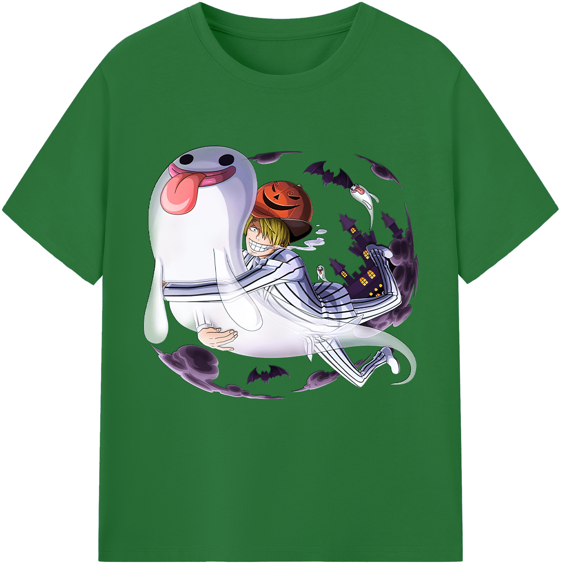 ワンピース サンジ ONE PIECE Sanji 綿100％半袖Tシャツ（フロントプリント）