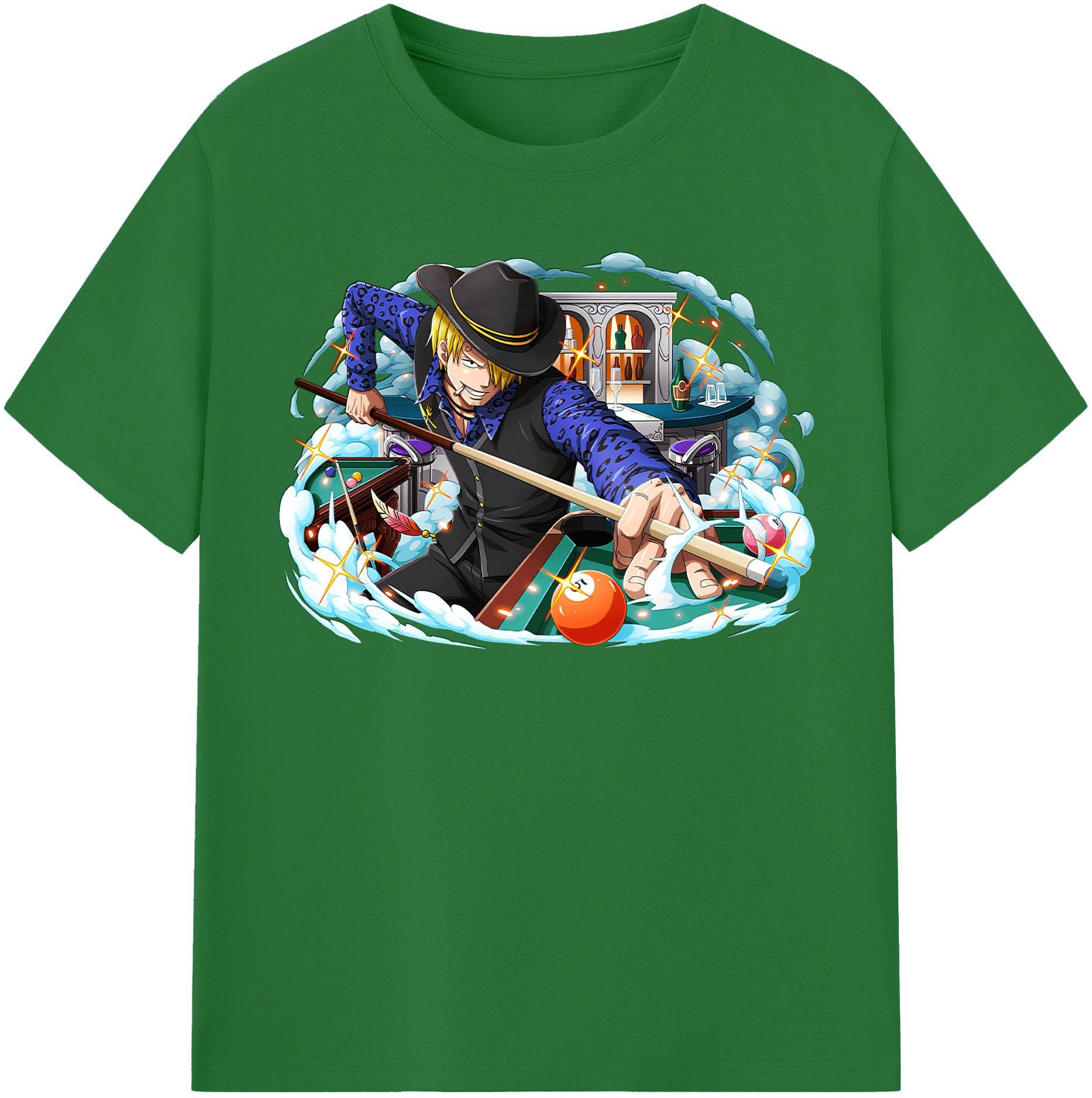 ワンピース サンジ ONE PIECE Sanji 綿100％半袖Tシャツ（フロントプリント）