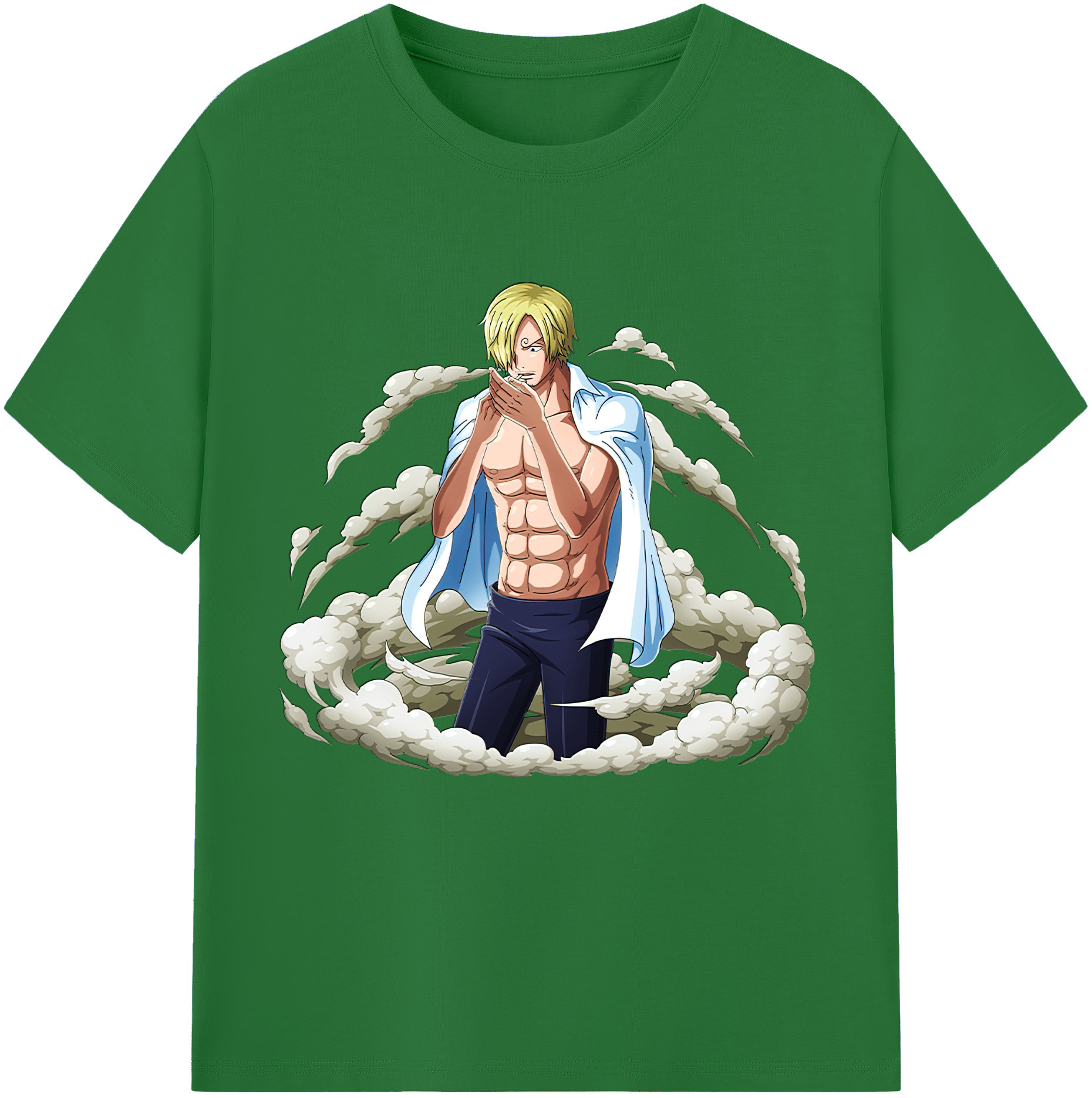 ワンピース サンジ ONE PIECE Sanji 綿100％半袖Tシャツ（フロントプリント）