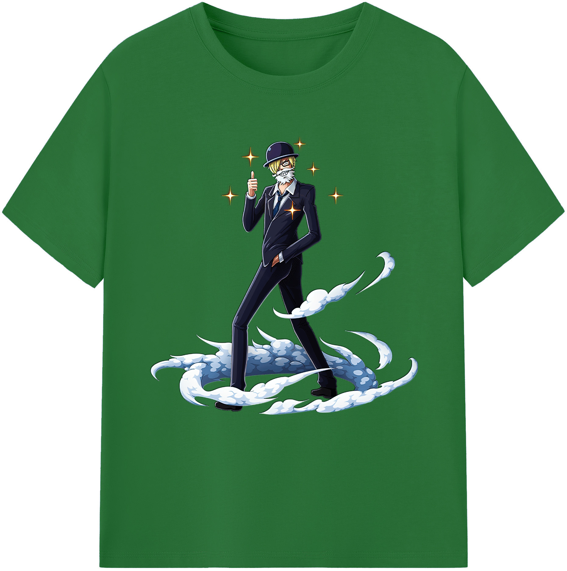 ワンピース サンジ ONE PIECE Sanji 綿100％半袖Tシャツ（フロントプリント）