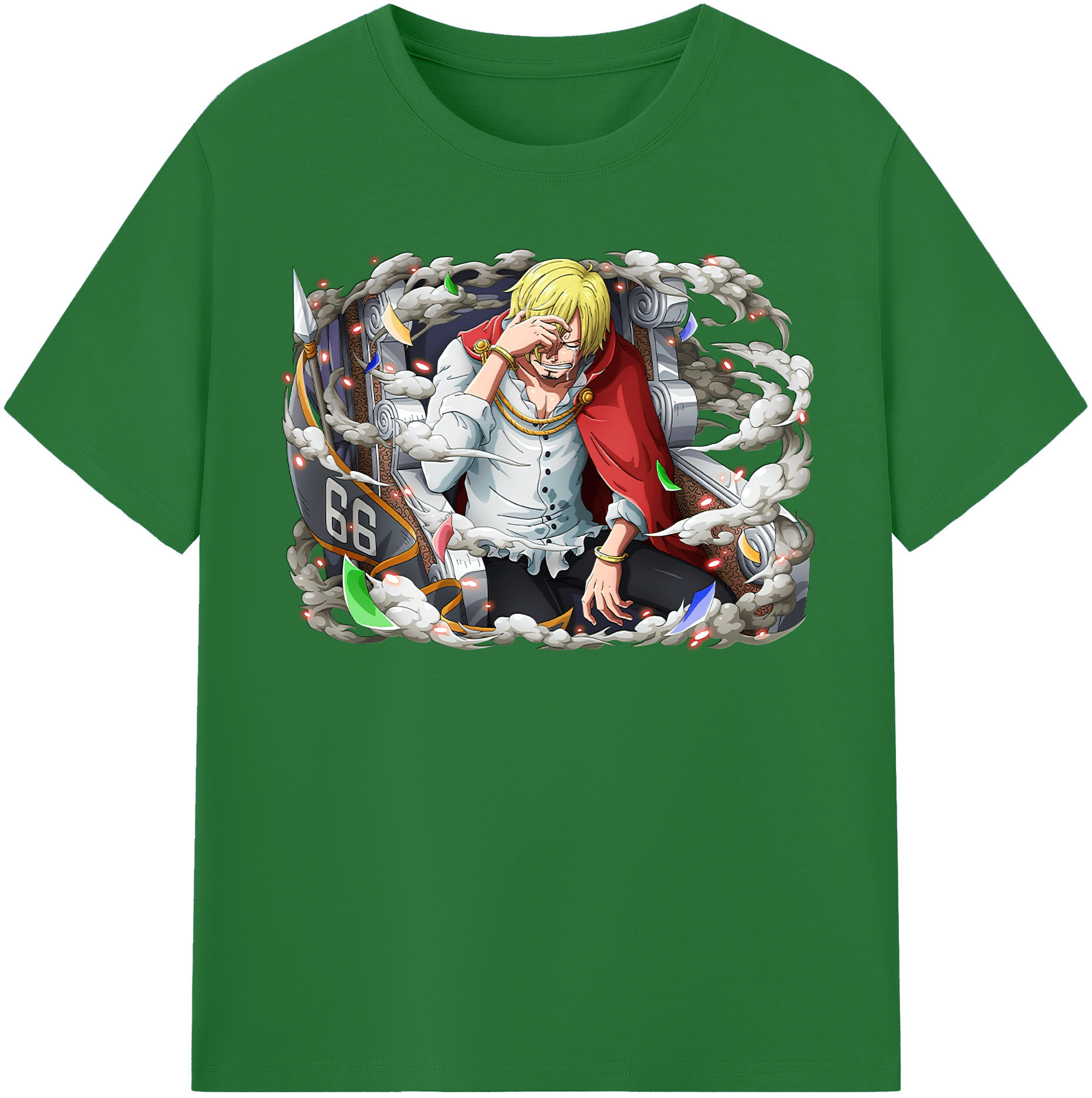 ワンピース サンジ ONE PIECE Sanji 綿100％半袖Tシャツ（フロントプリント）