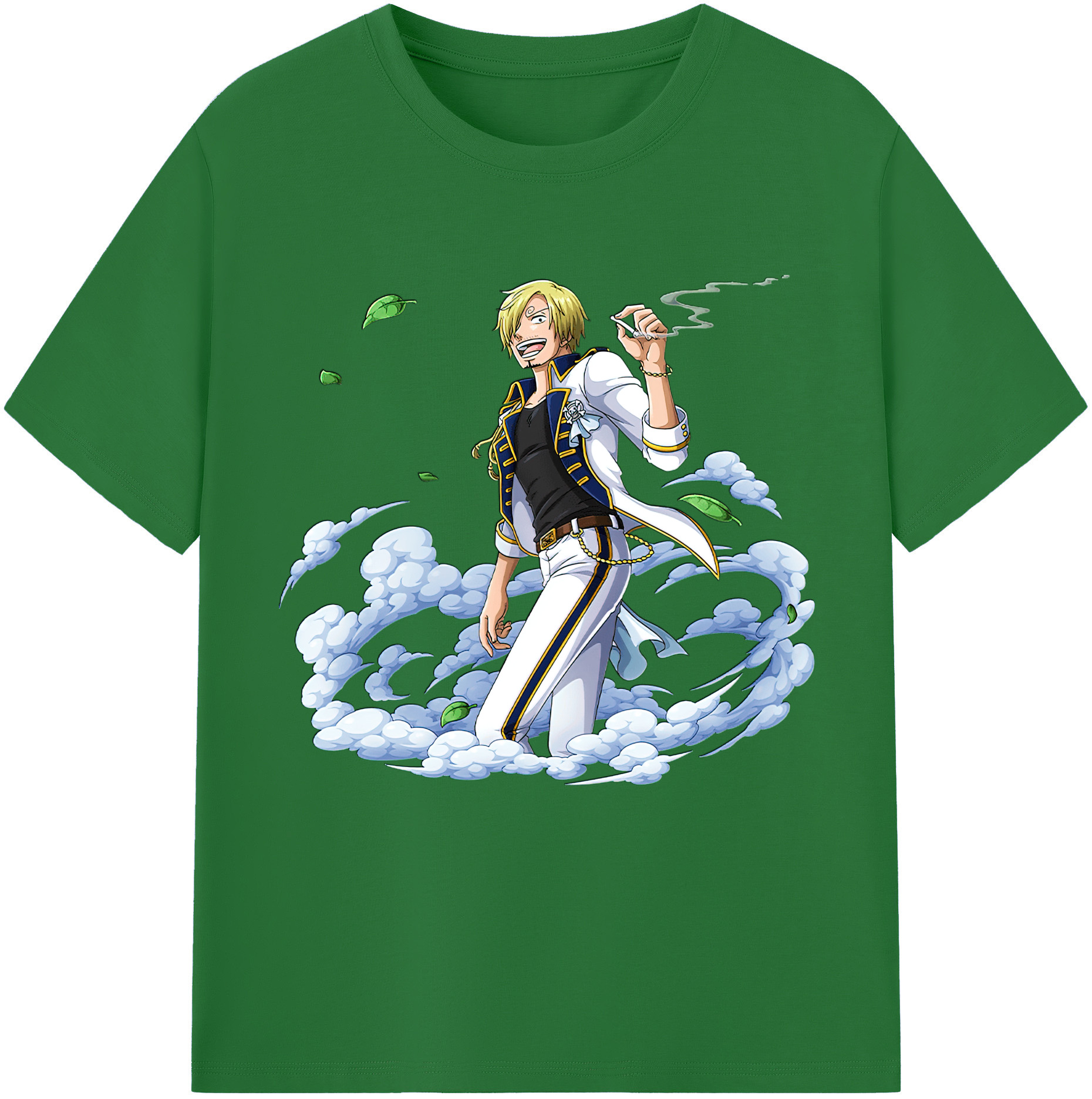 ワンピース サンジ ONE PIECE Sanji 綿100％半袖Tシャツ（フロントプリント）