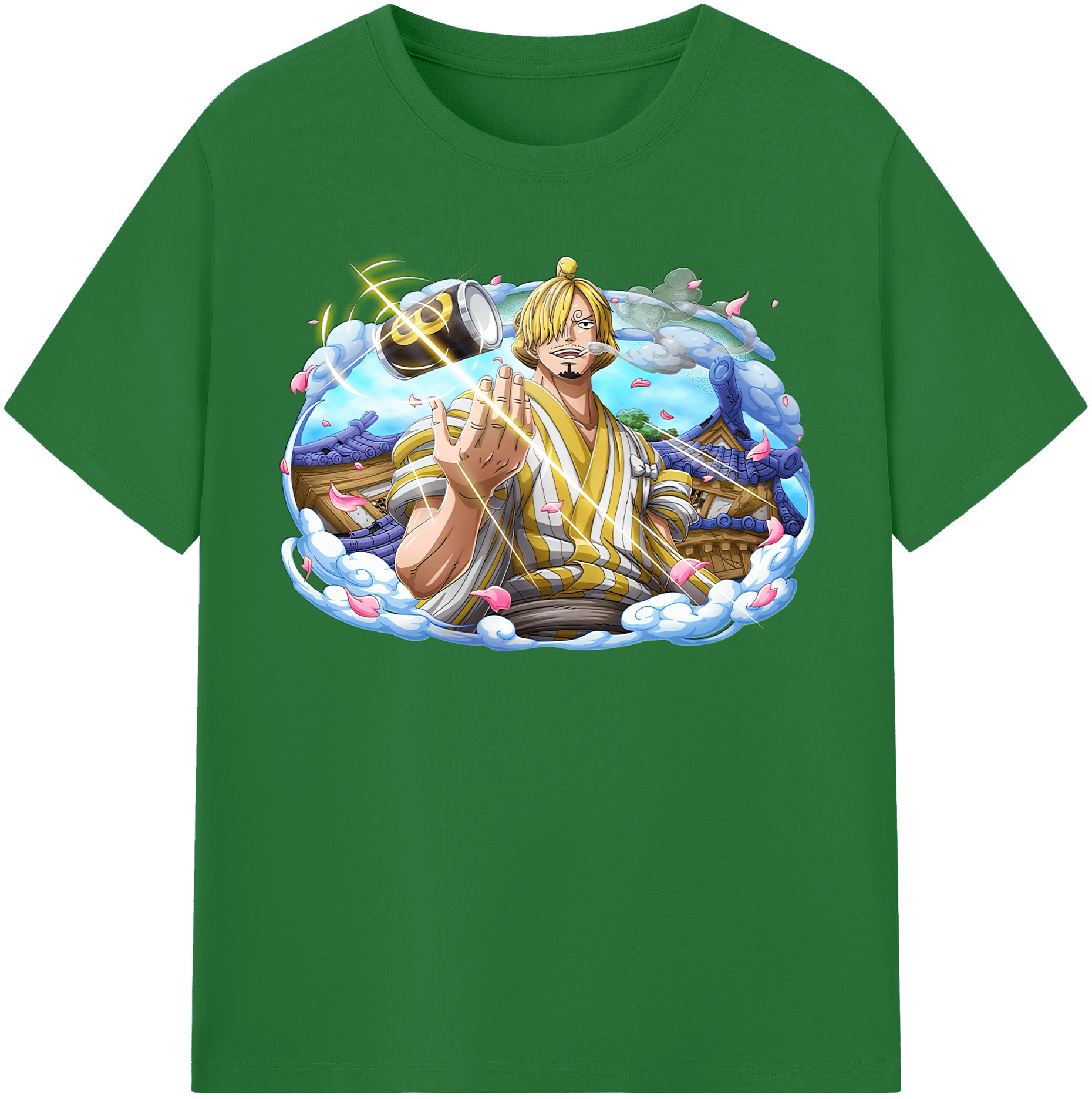 ワンピース サンジ ONE PIECE Sanji 綿100％半袖Tシャツ（フロントプリント）