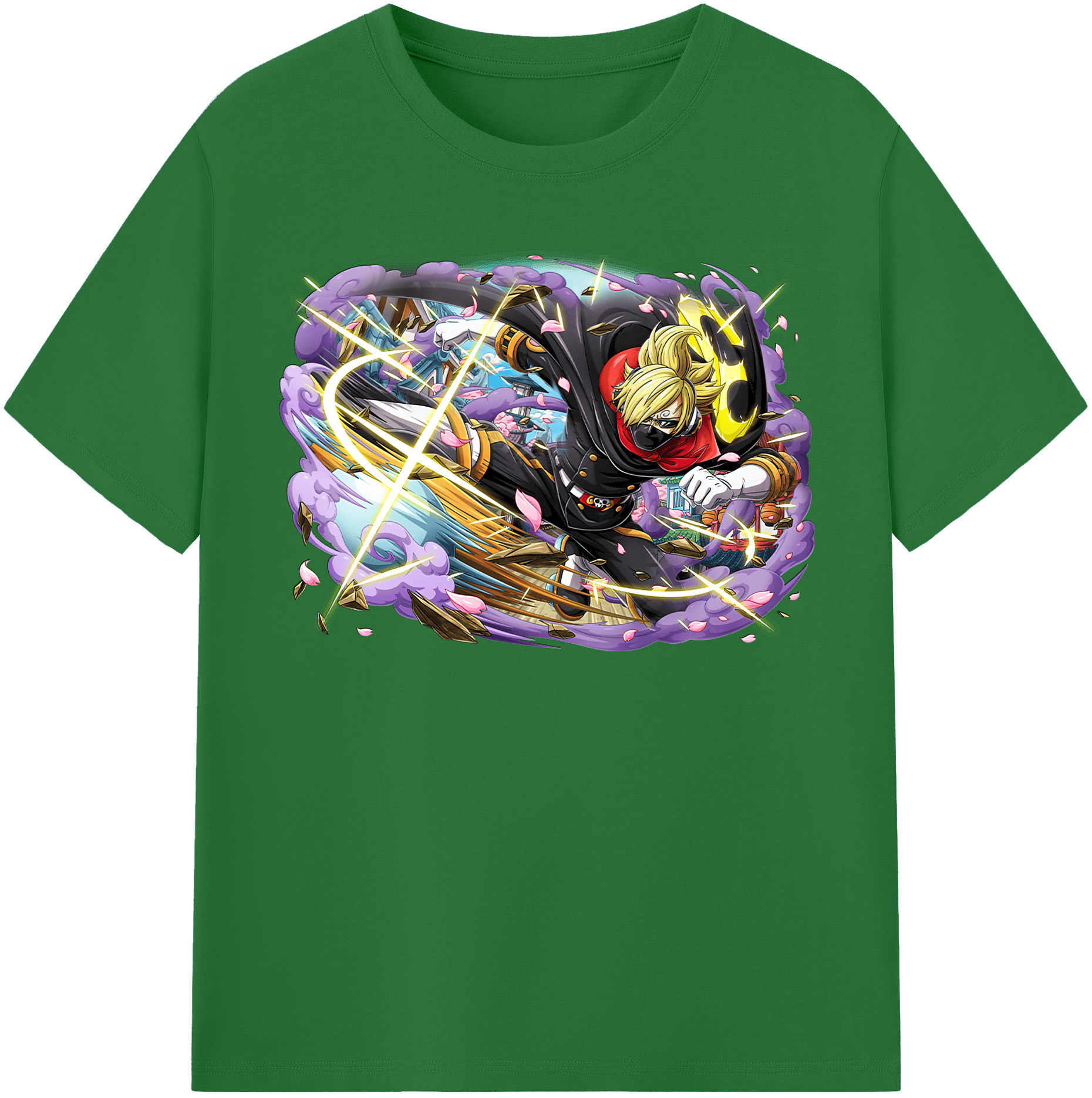 ワンピース サンジ ONE PIECE Sanji 綿100％半袖Tシャツ（フロントプリント）