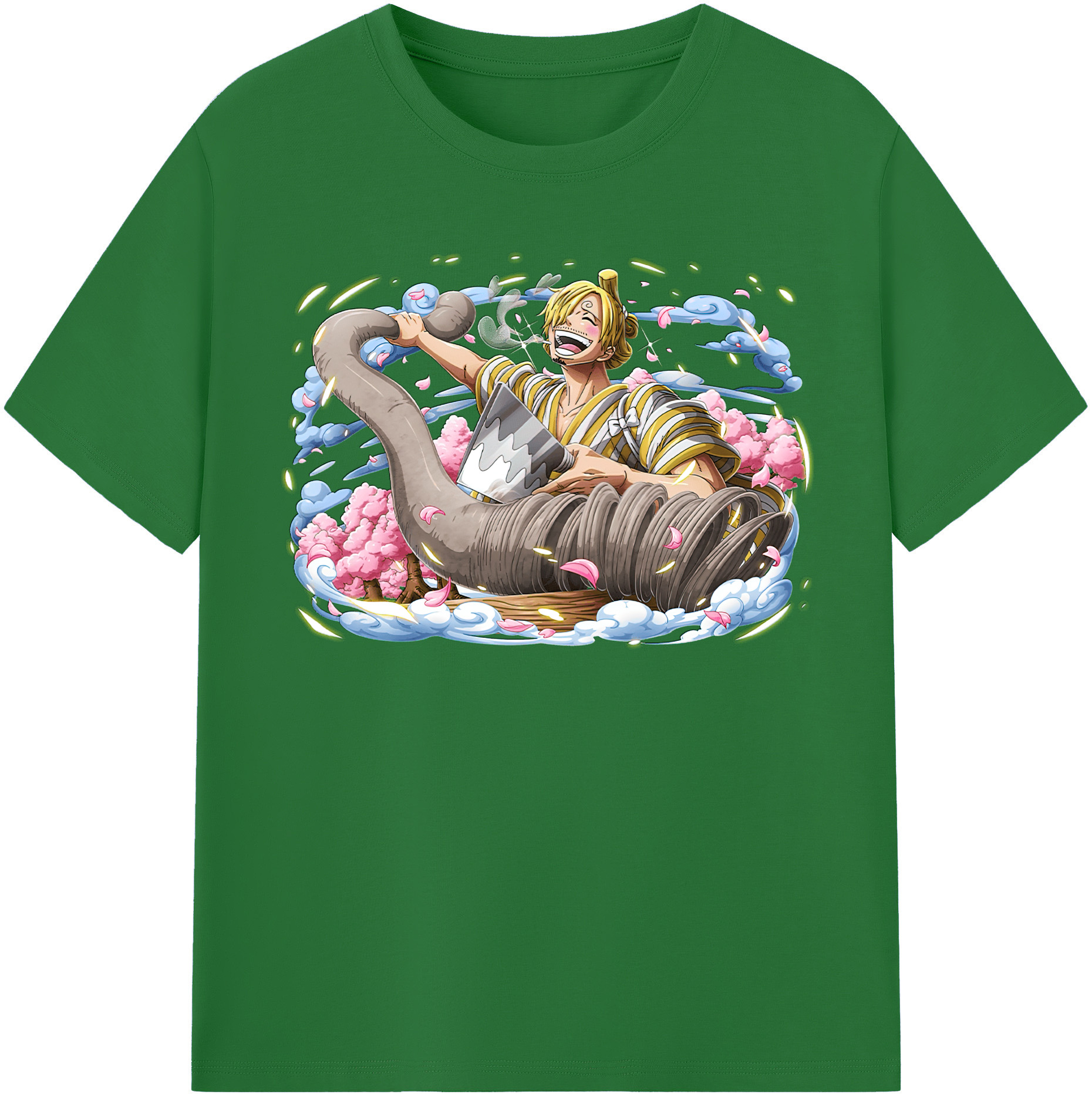 ワンピース サンジ ONE PIECE Sanji 綿100％半袖Tシャツ（フロントプリント）