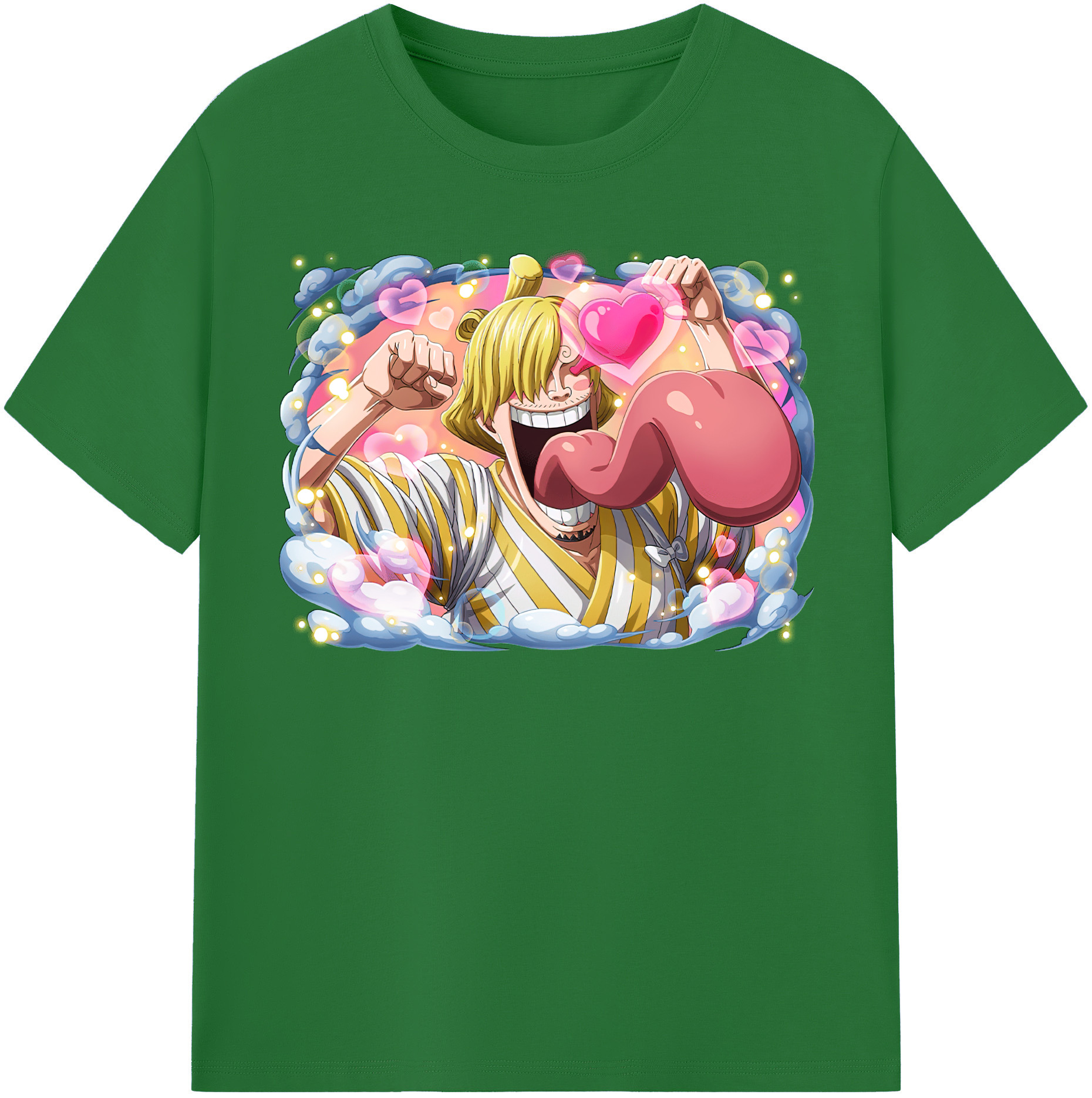 ワンピース サンジ ONE PIECE Sanji 綿100％半袖Tシャツ（フロントプリント）