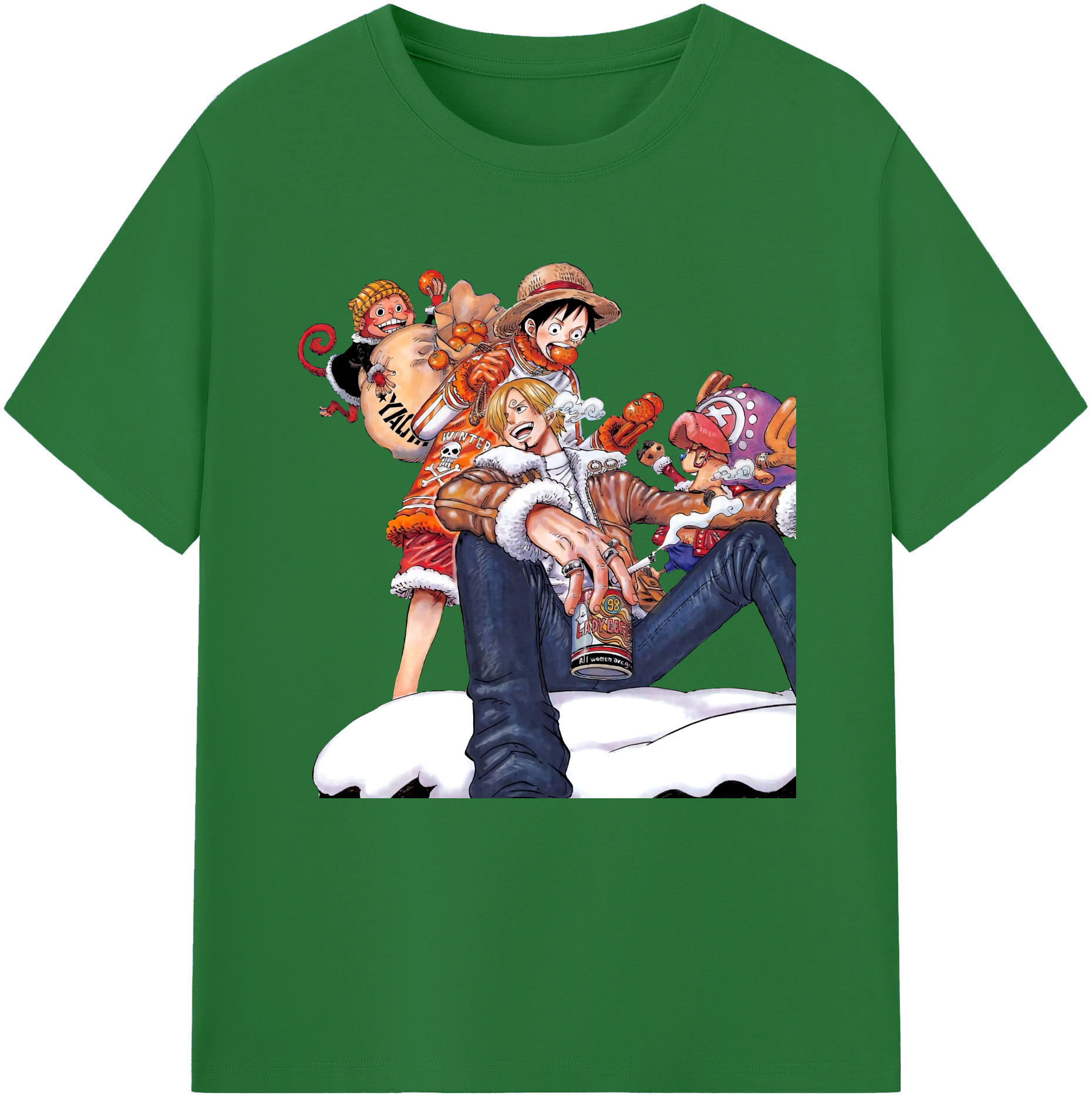 ワンピース サンジ ONE PIECE Sanji 綿100％半袖Tシャツ（フロントプリント）