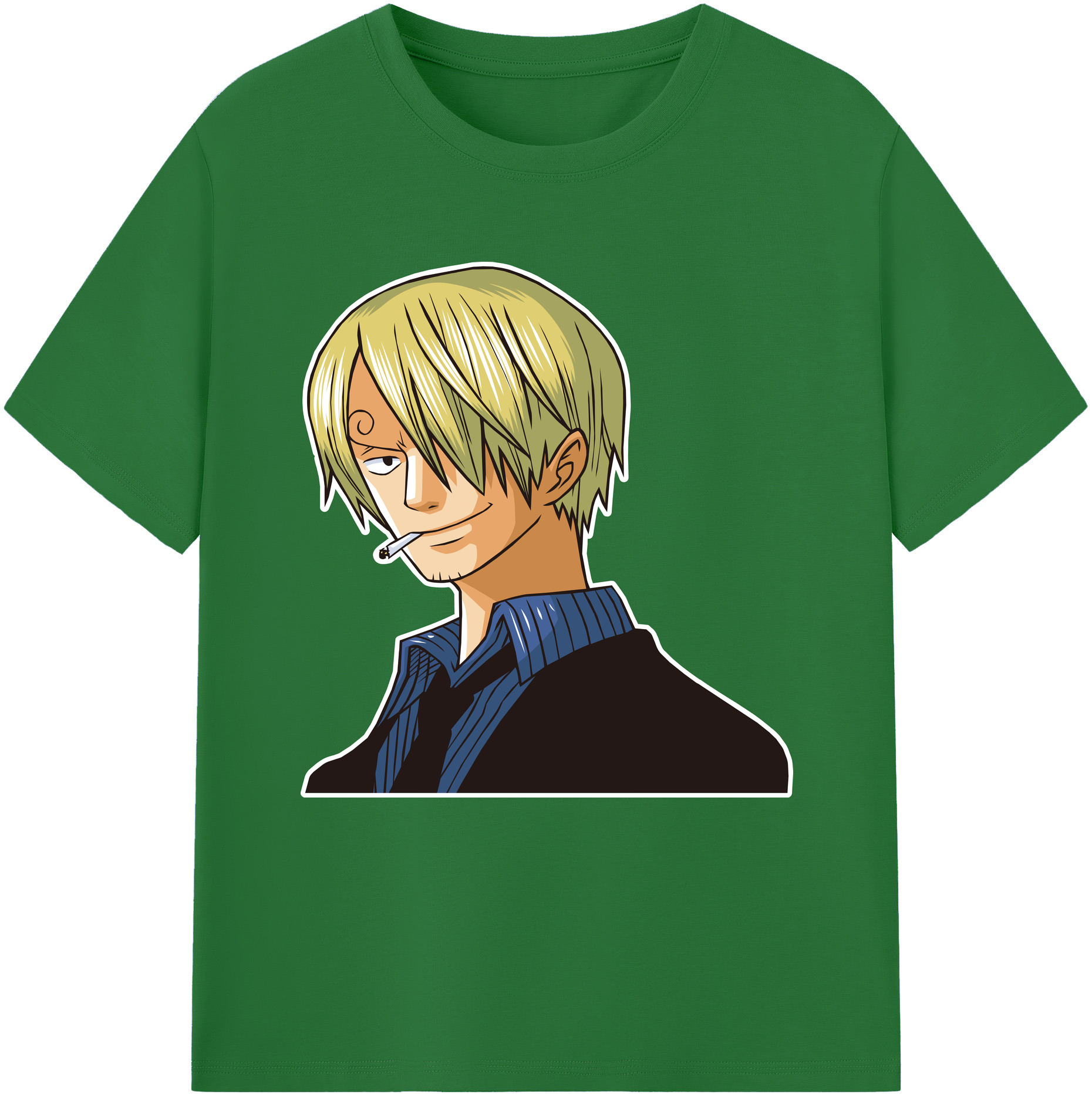 ワンピース サンジ ONE PIECE Sanji 綿100％半袖Tシャツ（フロントプリント）