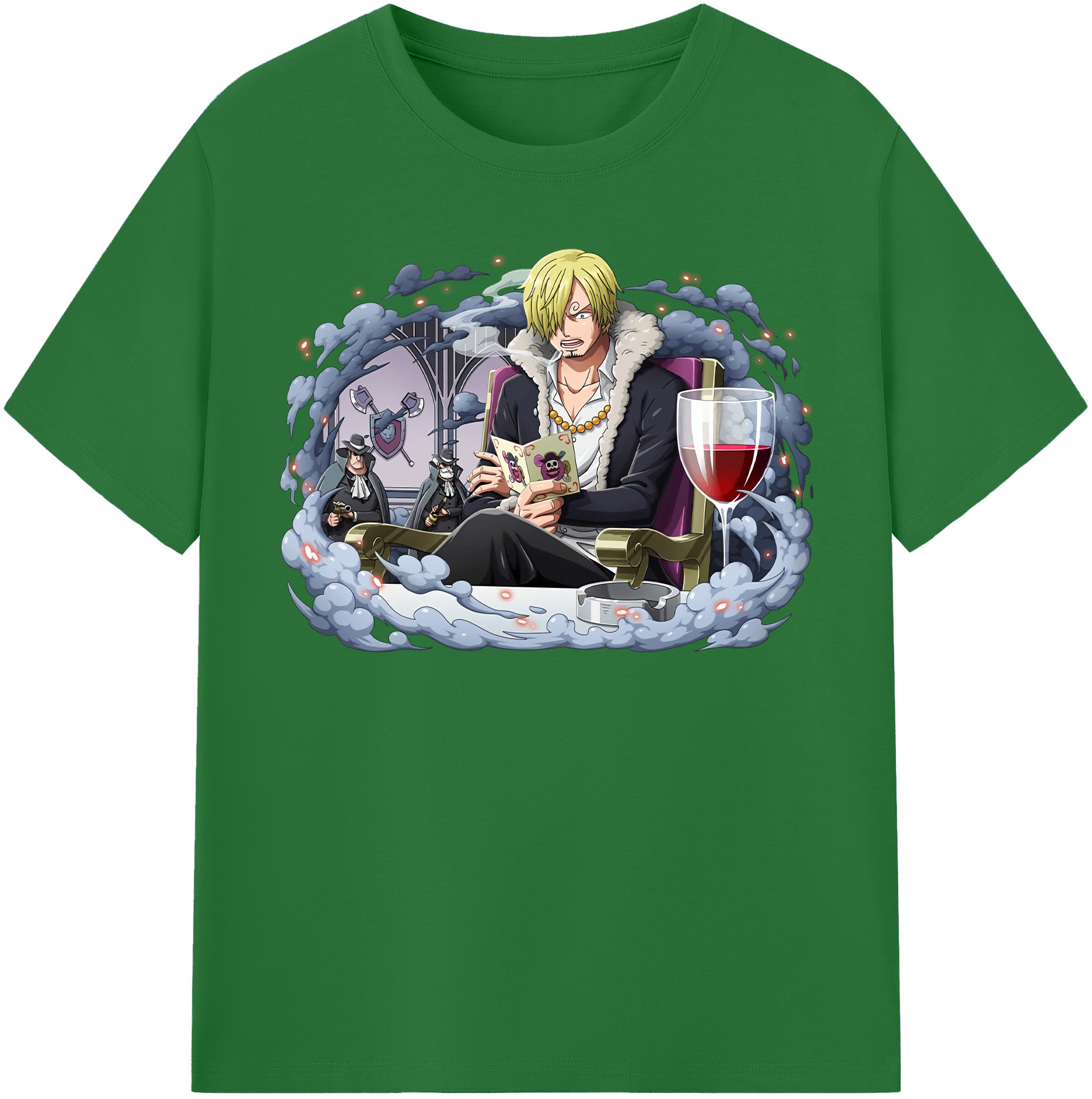 ワンピース サンジ ONE PIECE Sanji 綿100％半袖Tシャツ（フロントプリント）