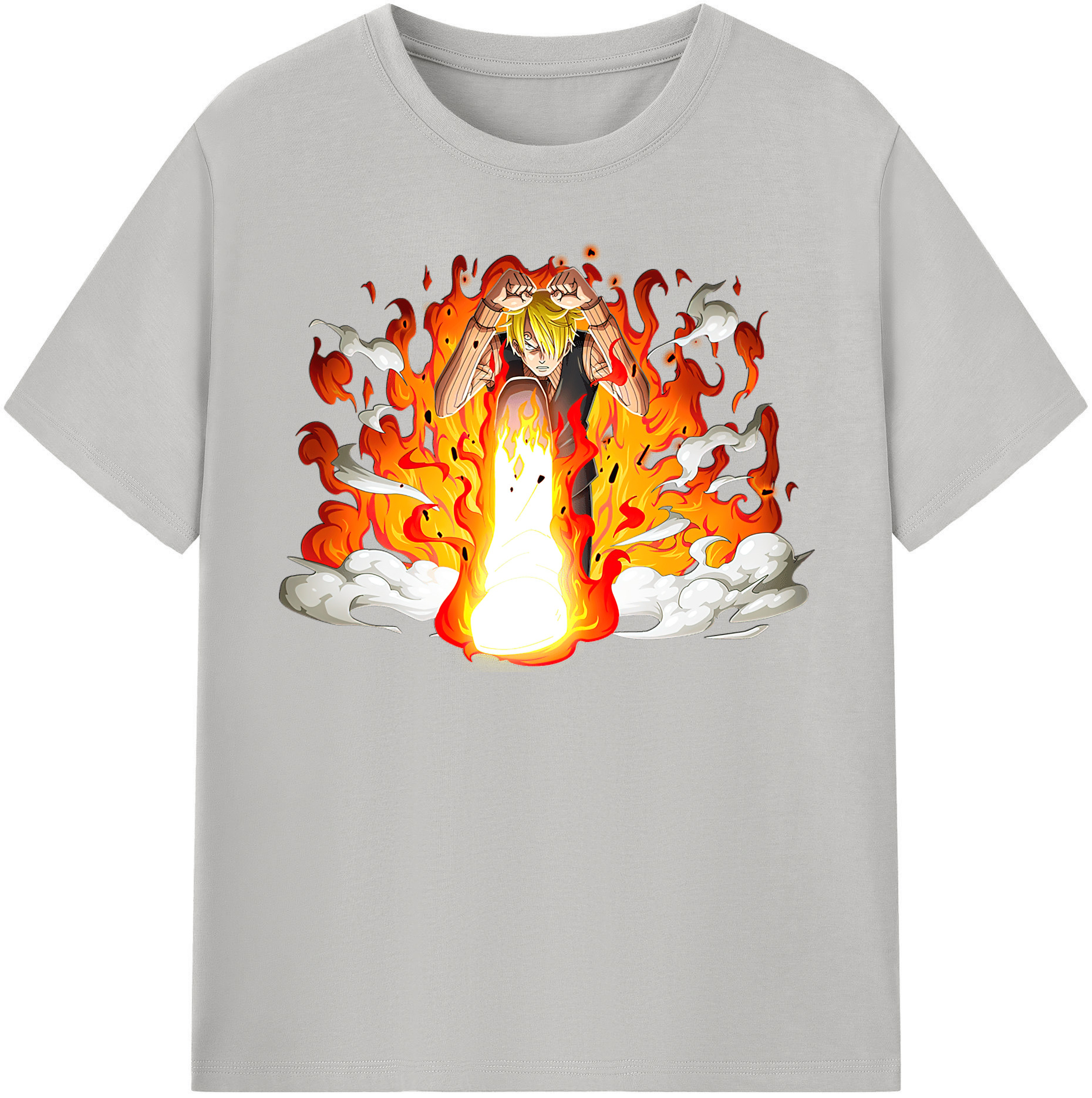 ワンピース サンジ ONE PIECE Sanji 綿100％半袖Tシャツ（フロントプリント）