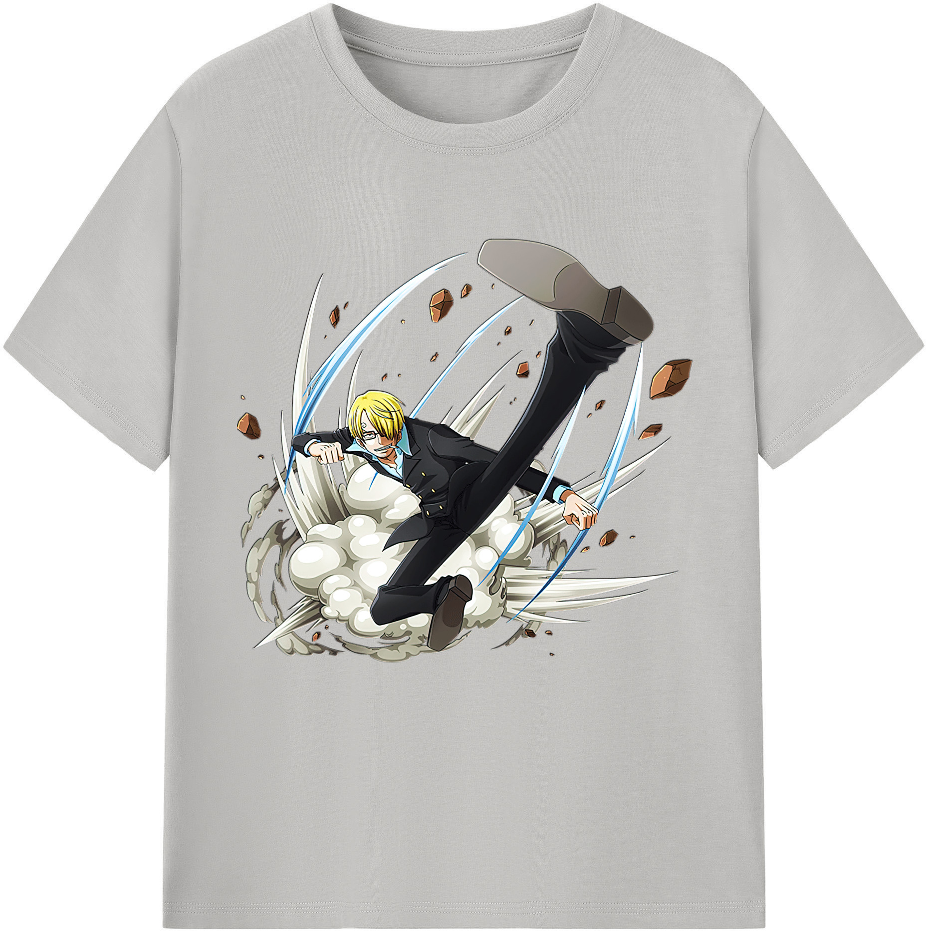 ワンピース サンジ ONE PIECE Sanji 綿100％半袖Tシャツ（フロントプリント）