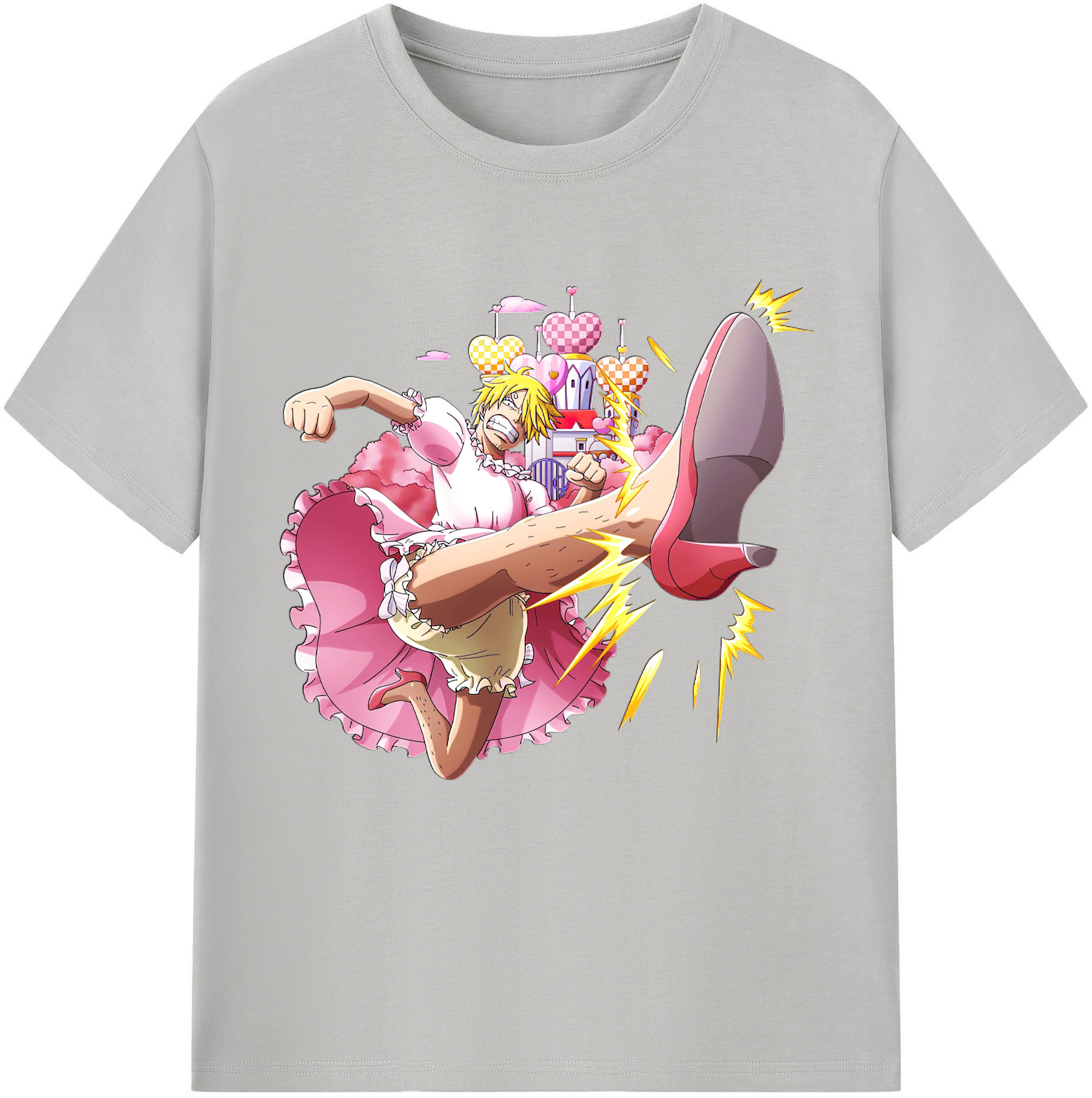 ワンピース サンジ ONE PIECE Sanji 綿100％半袖Tシャツ（フロントプリント）