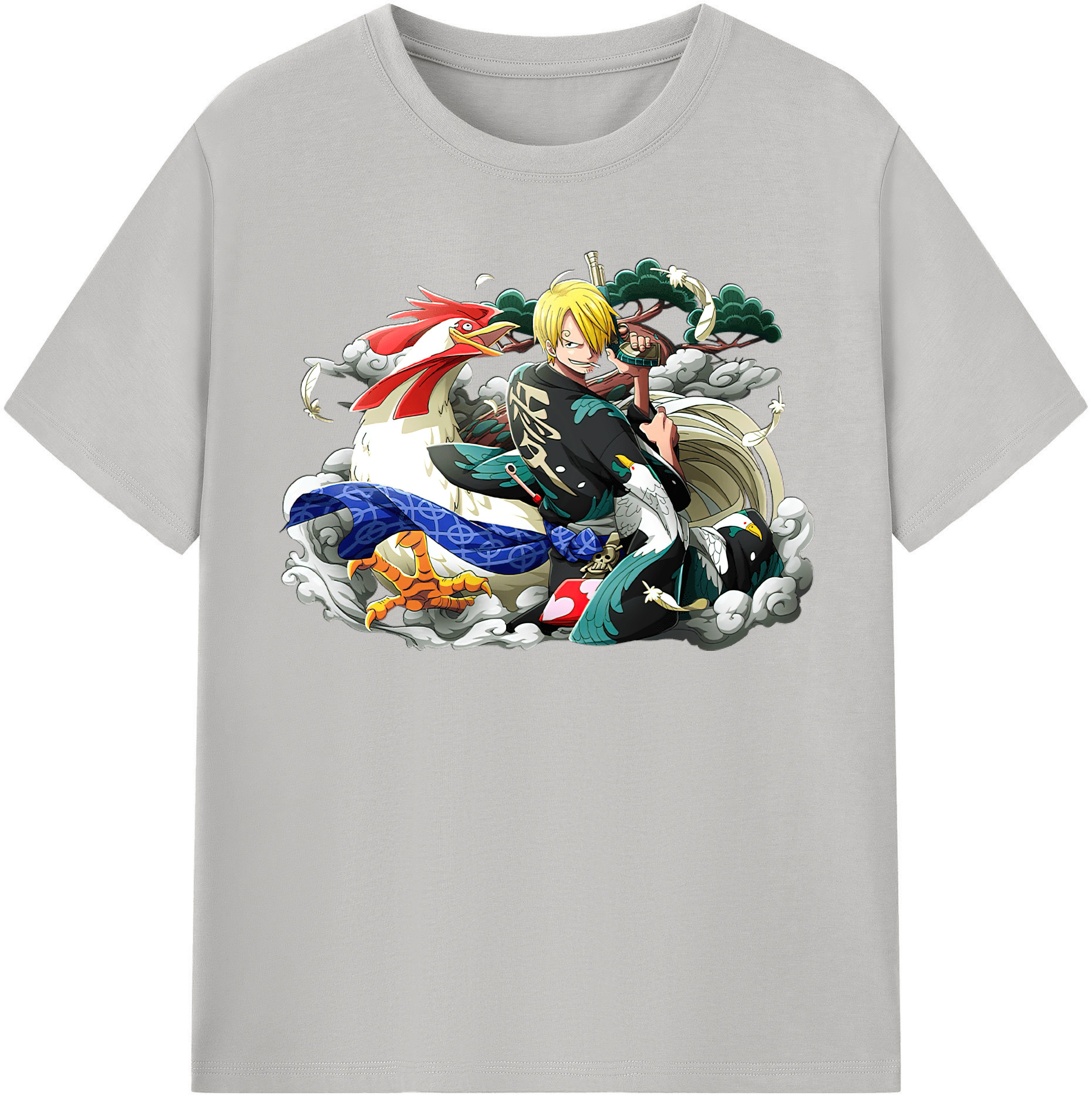 ワンピース サンジ ONE PIECE Sanji 綿100％半袖Tシャツ（フロントプリント）