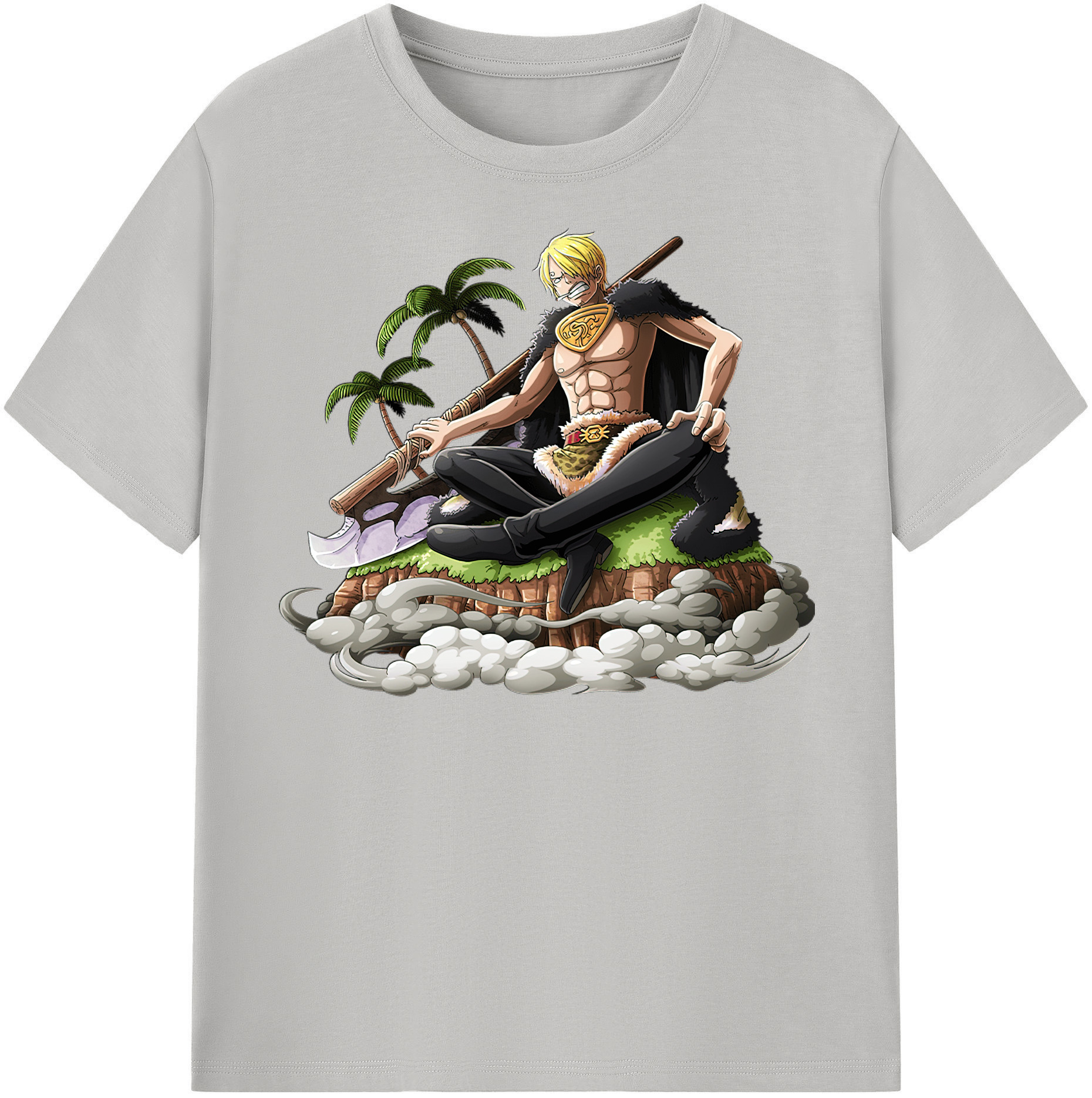 ワンピース サンジ ONE PIECE Sanji 綿100％半袖Tシャツ（フロントプリント）