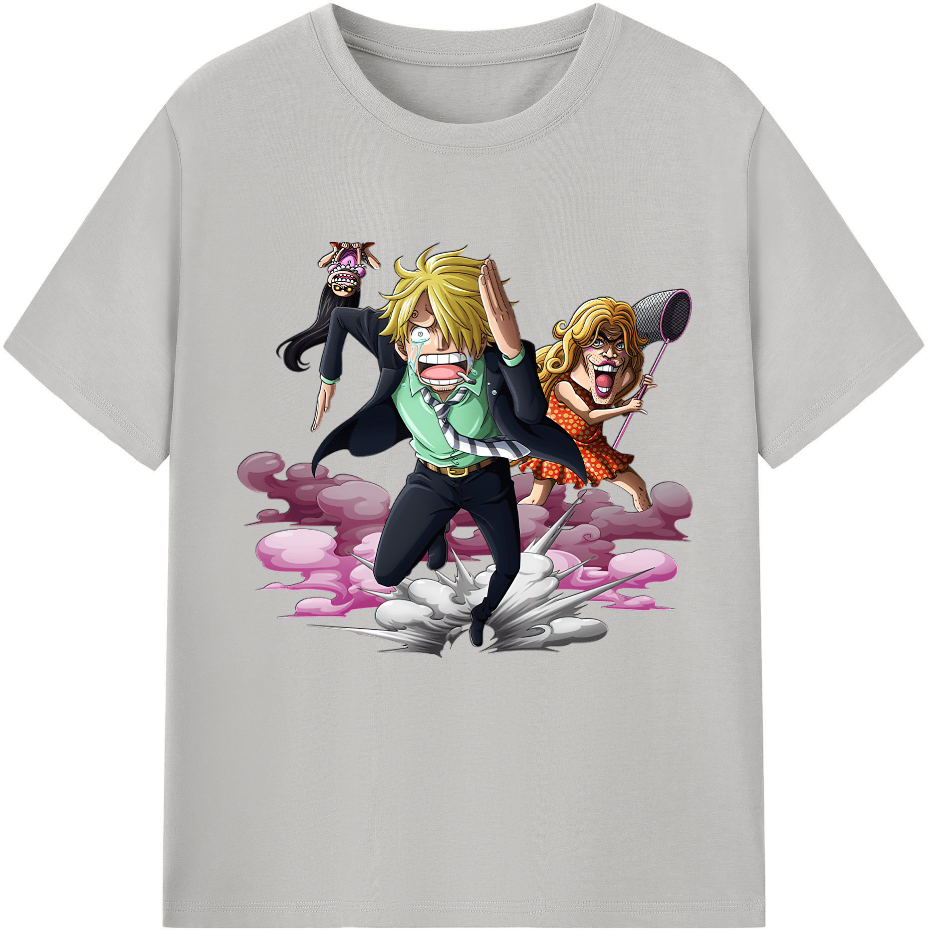 ワンピース サンジ ONE PIECE Sanji 綿100％半袖Tシャツ（フロントプリント）
