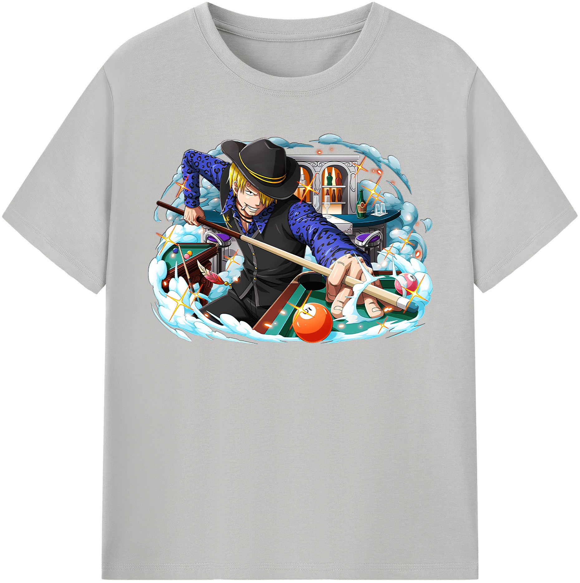 ワンピース サンジ ONE PIECE Sanji 綿100％半袖Tシャツ（フロントプリント）