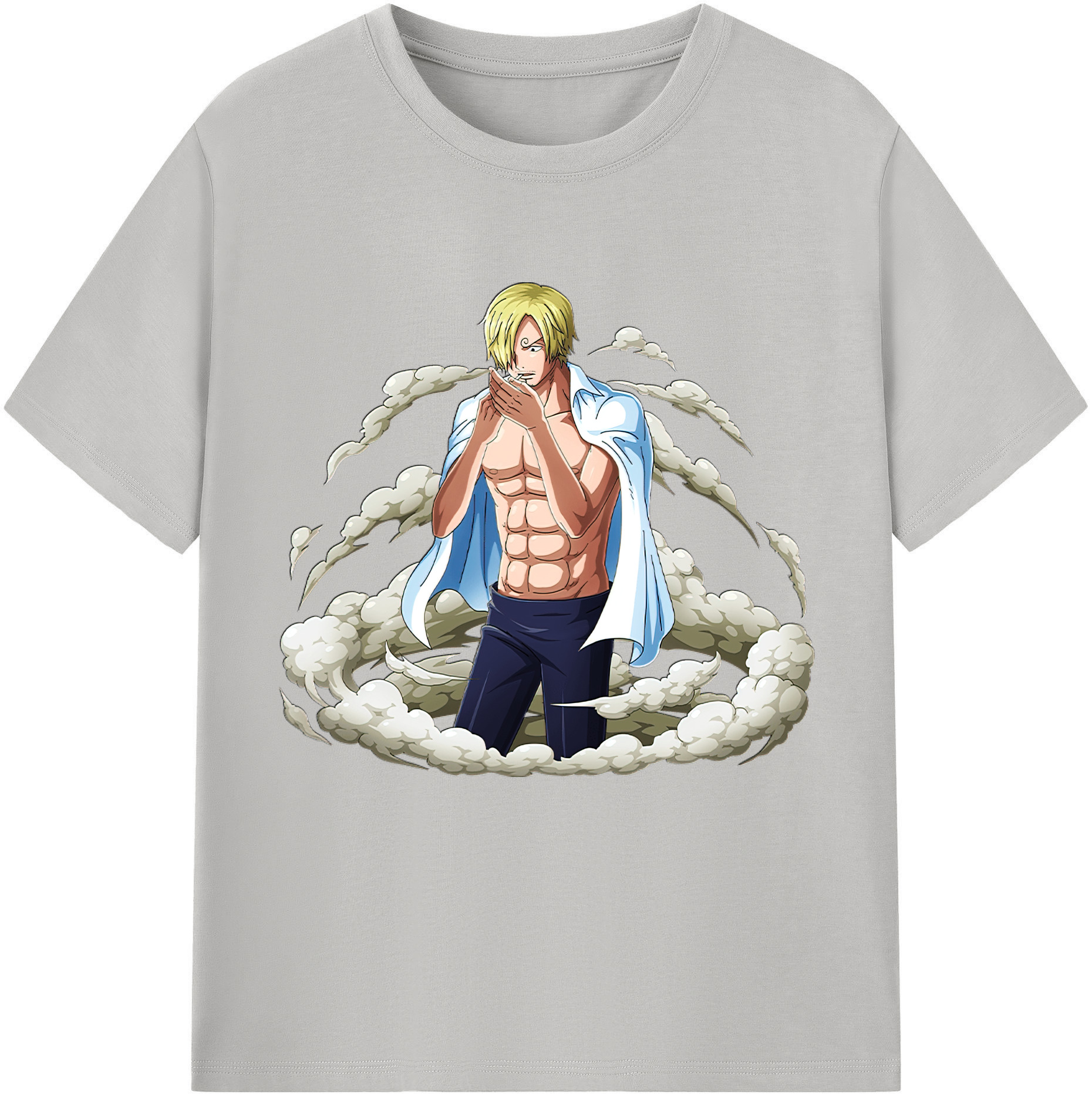 ワンピース サンジ ONE PIECE Sanji 綿100％半袖Tシャツ（フロントプリント）