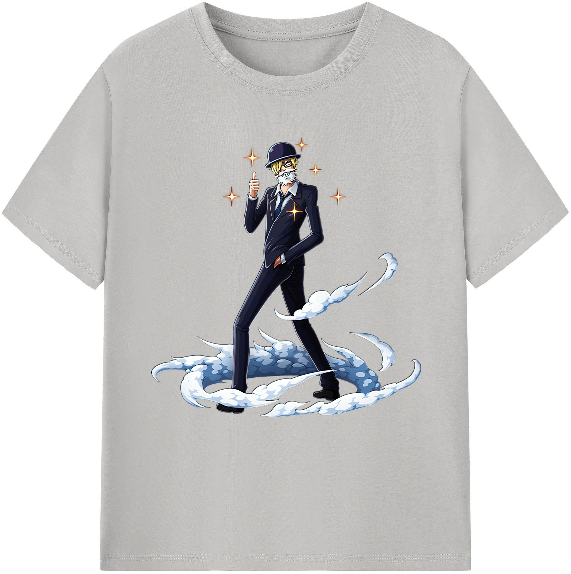 ワンピース サンジ ONE PIECE Sanji 綿100％半袖Tシャツ（フロントプリント）