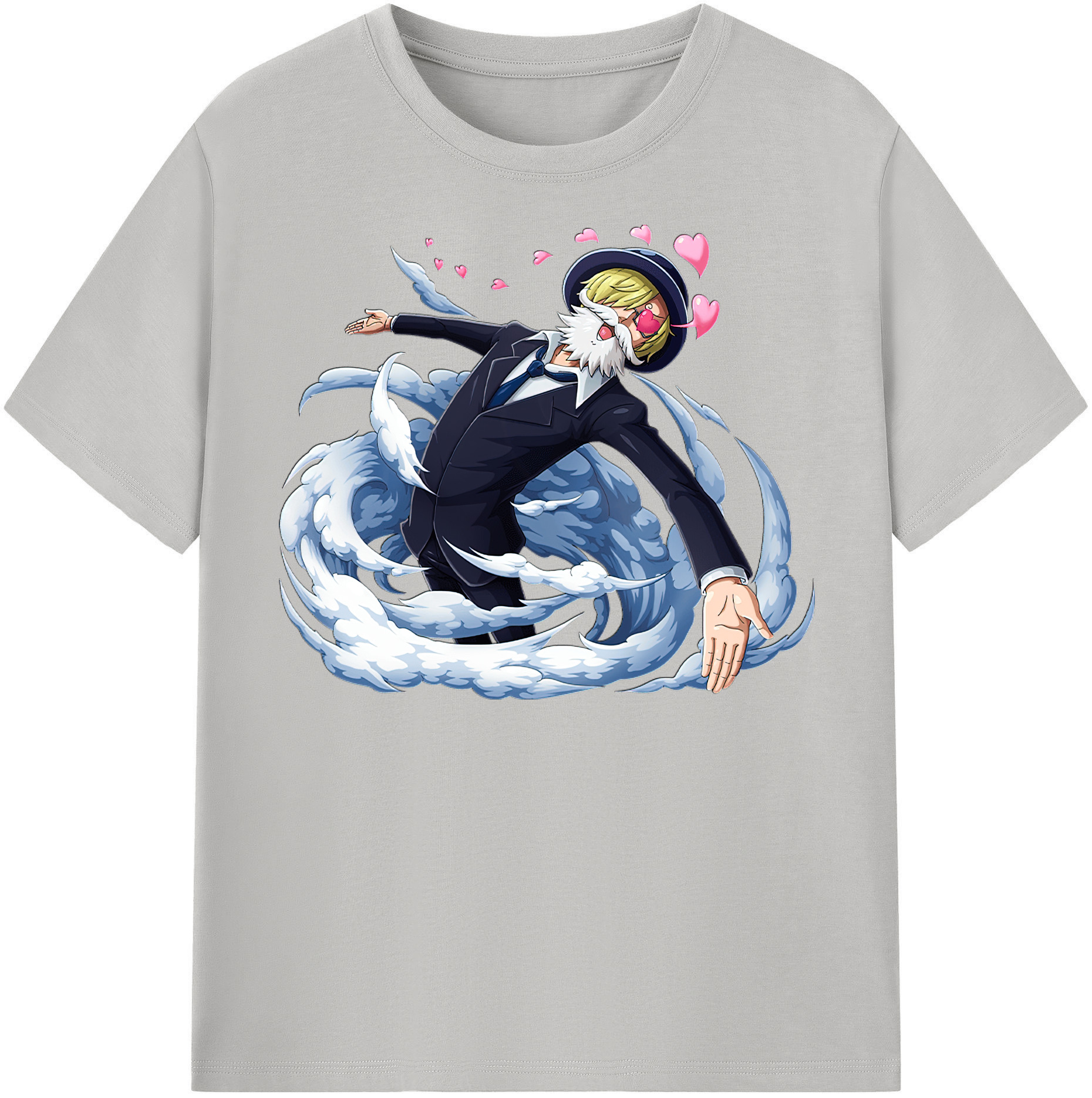 ワンピース サンジ ONE PIECE Sanji 綿100％半袖Tシャツ（フロントプリント）
