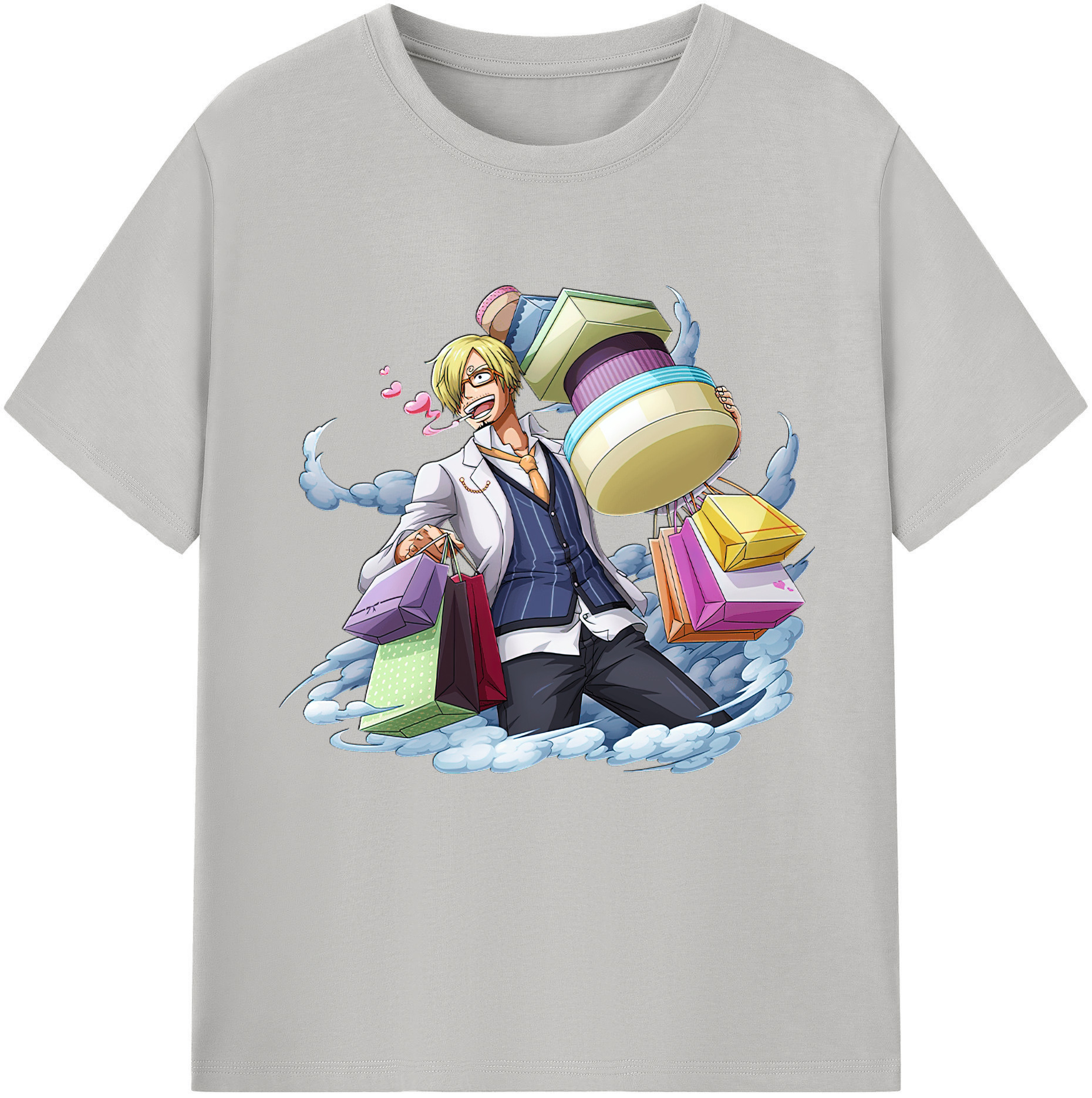 ワンピース サンジ ONE PIECE Sanji 綿100％半袖Tシャツ（フロントプリント）