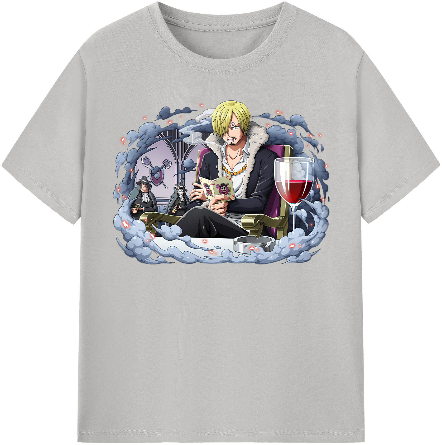 ワンピース サンジ ONE PIECE Sanji 綿100％半袖Tシャツ（フロントプリント）