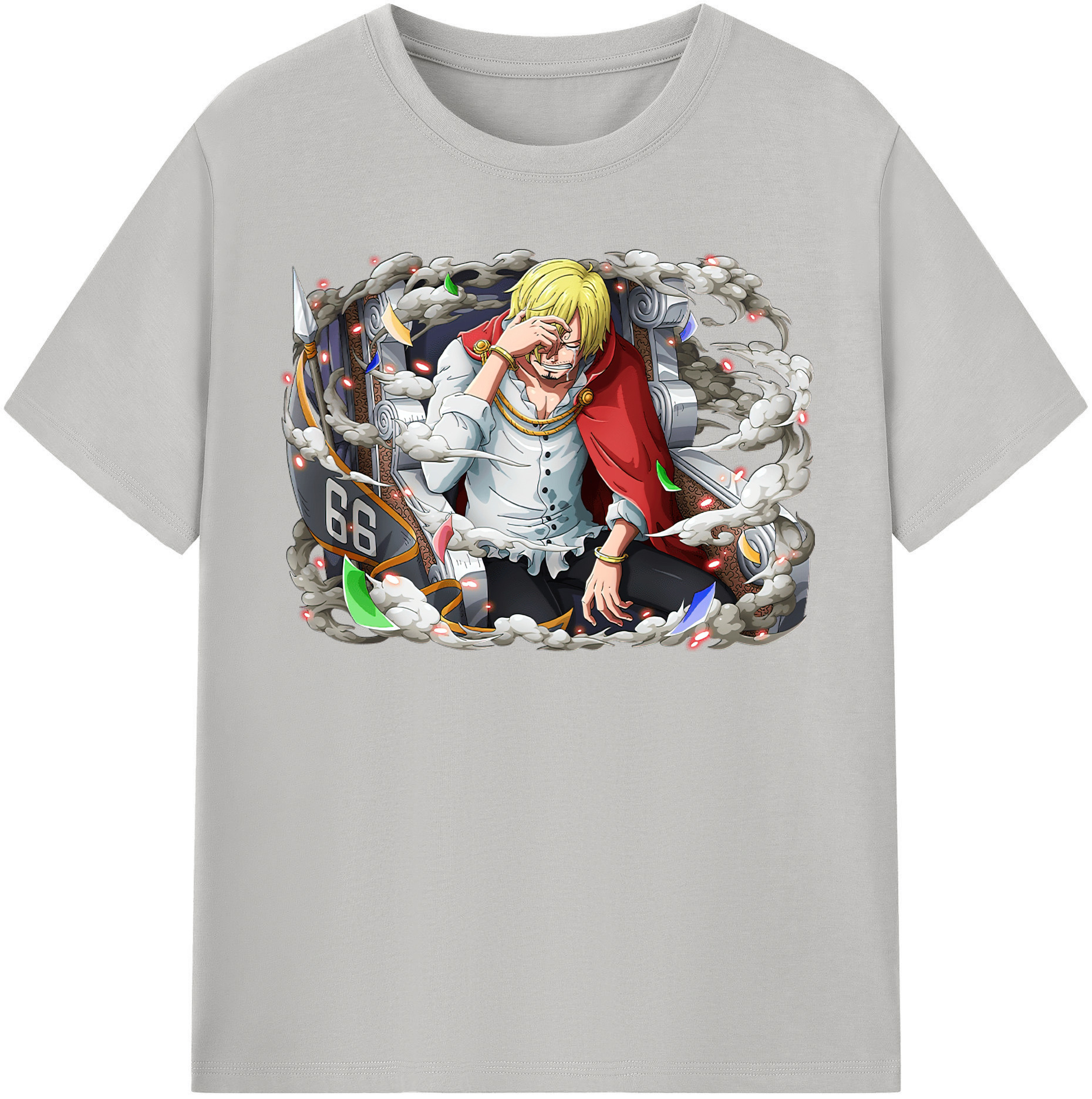 ワンピース サンジ ONE PIECE Sanji 綿100％半袖Tシャツ（フロントプリント）