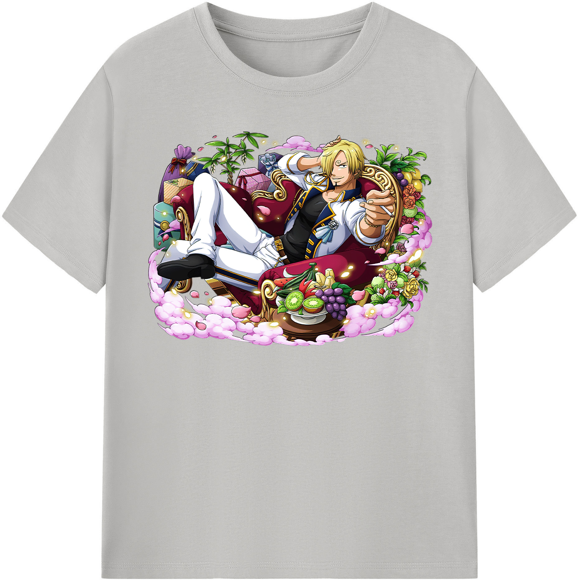 ワンピース サンジ ONE PIECE Sanji 綿100％半袖Tシャツ（フロントプリント）