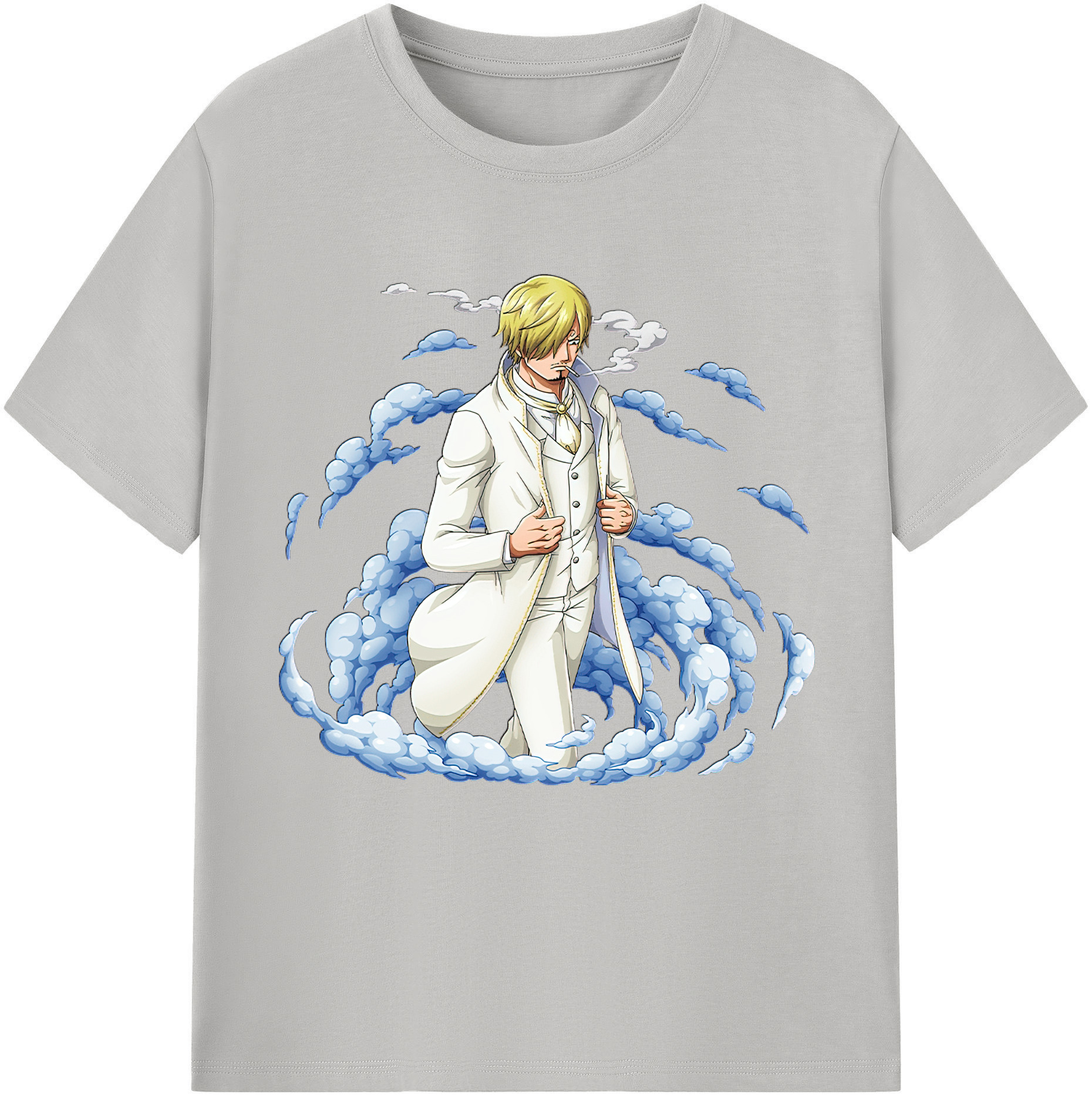 ワンピース サンジ ONE PIECE Sanji 綿100％半袖Tシャツ（フロントプリント）