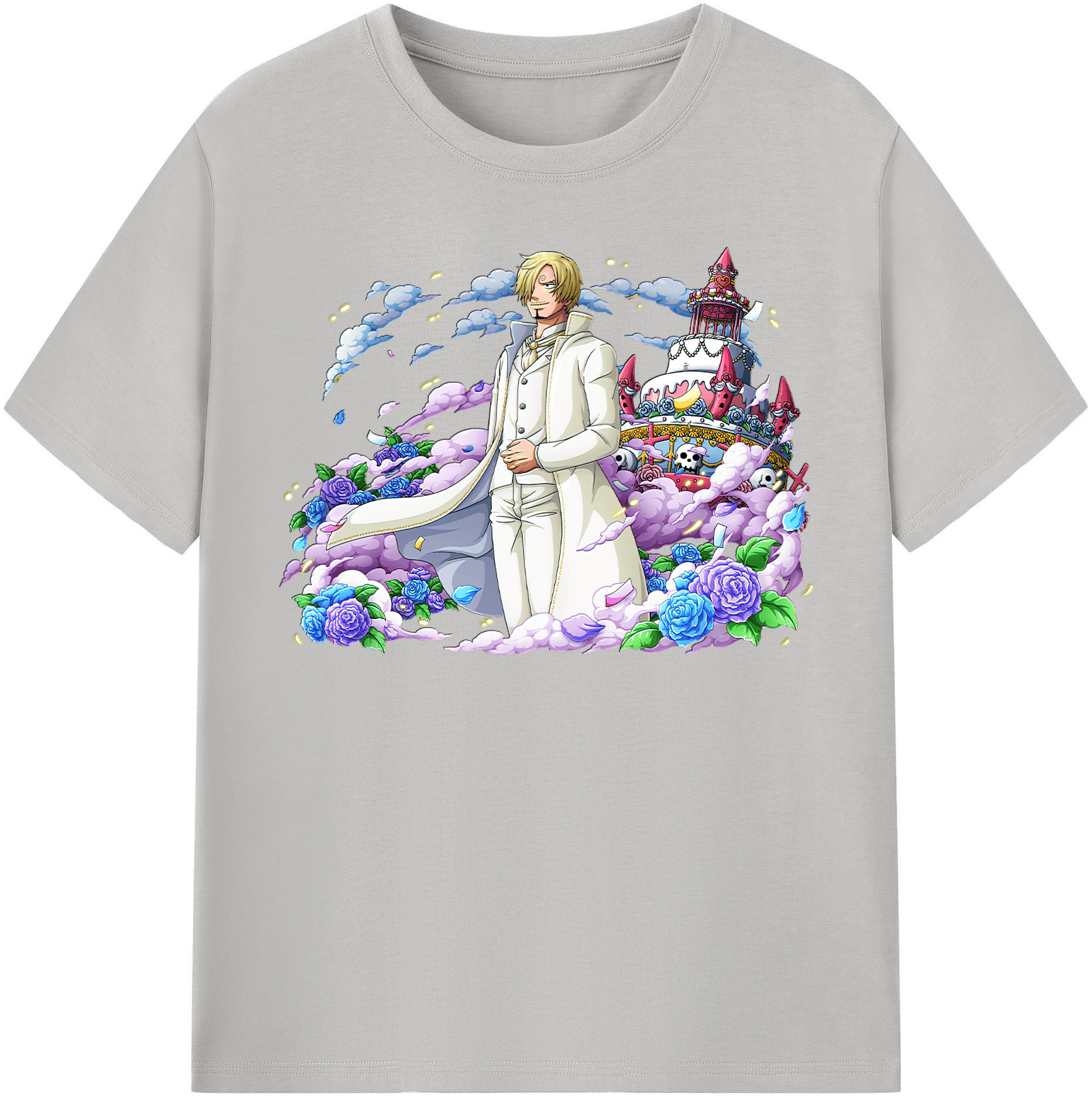 ワンピース サンジ ONE PIECE Sanji 綿100％半袖Tシャツ（フロントプリント）