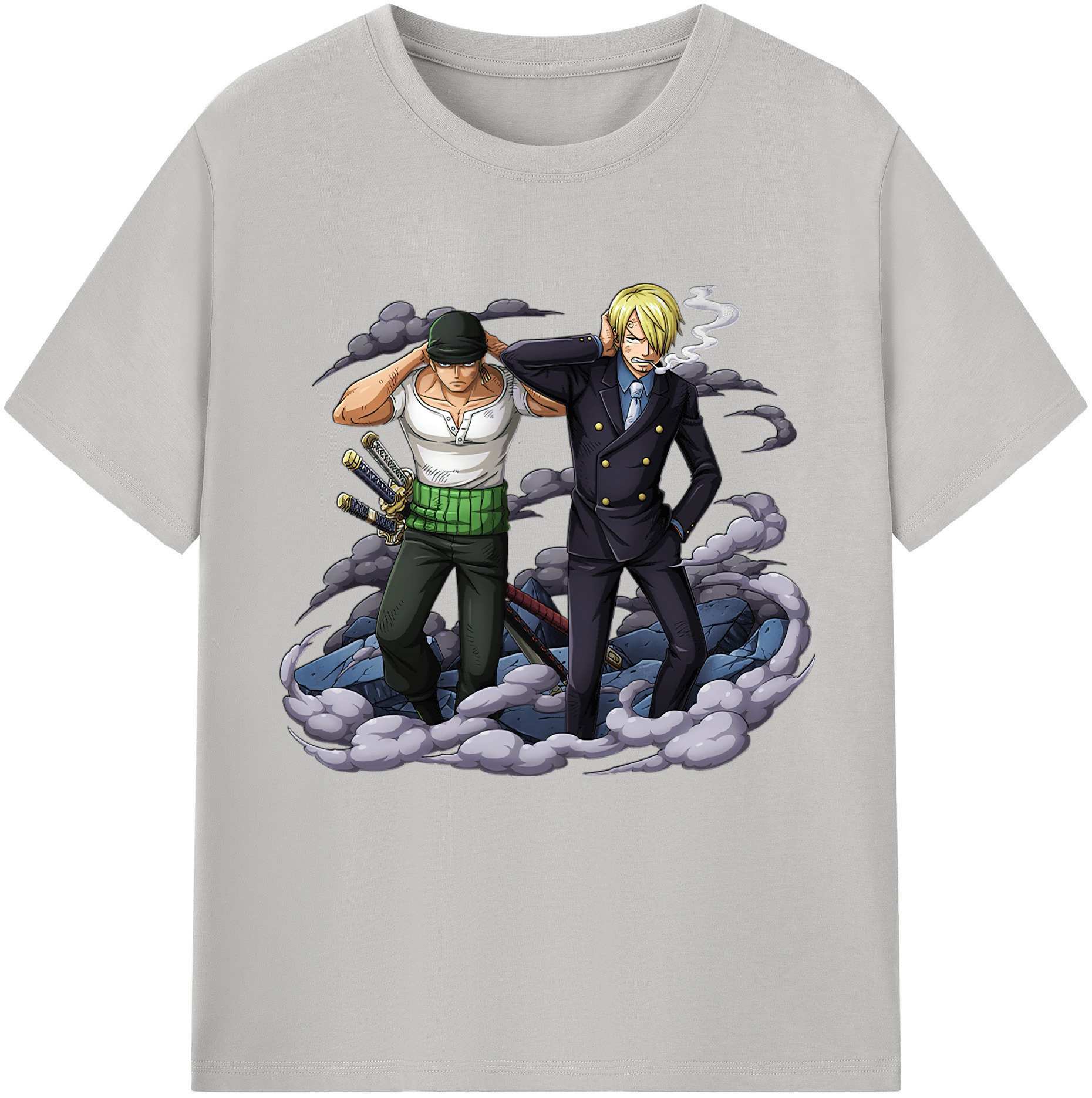 ワンピース サンジ ONE PIECE Sanji 綿100％半袖Tシャツ（フロントプリント）