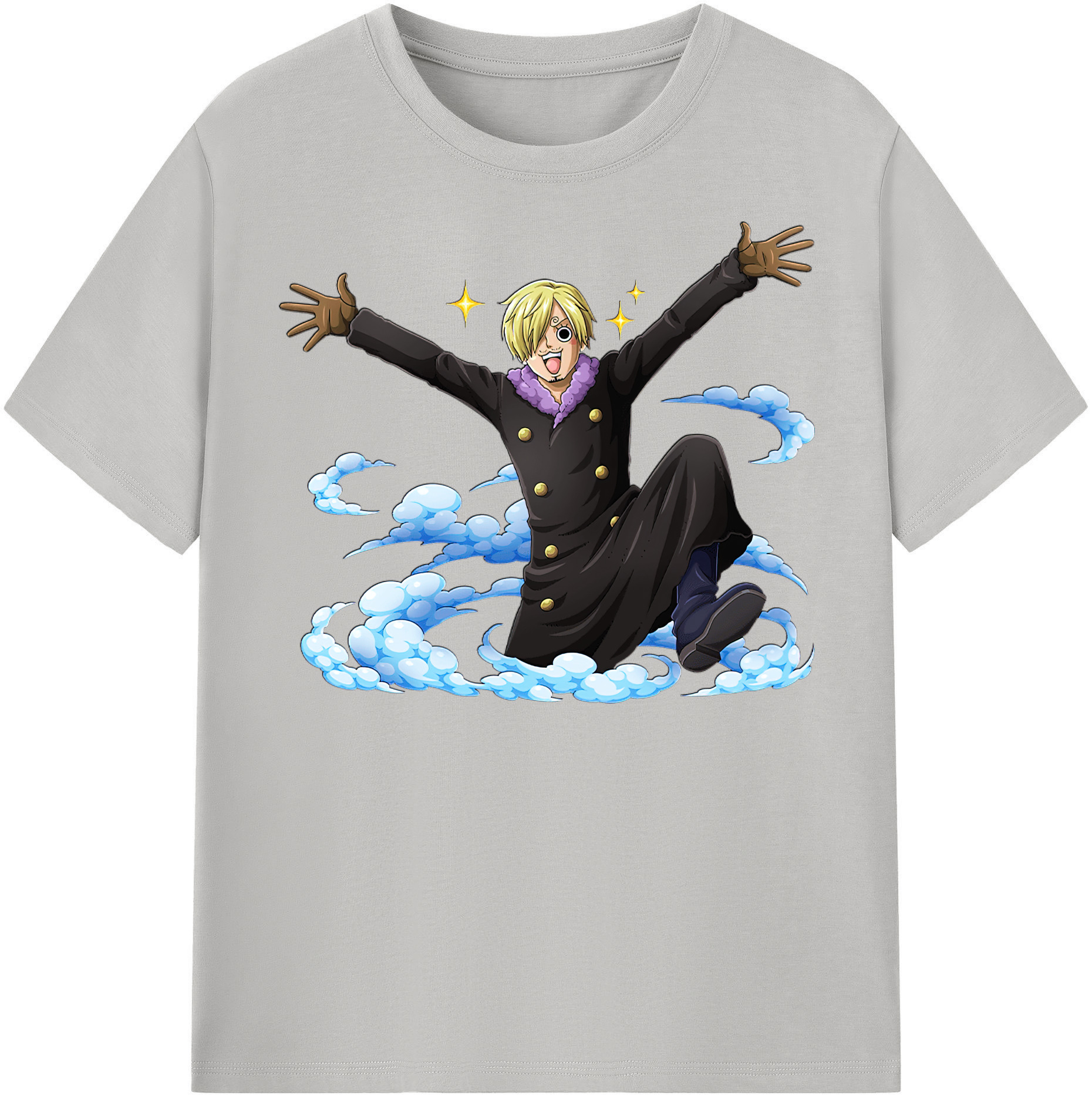 ワンピース サンジ ONE PIECE Sanji 綿100％半袖Tシャツ（フロントプリント）
