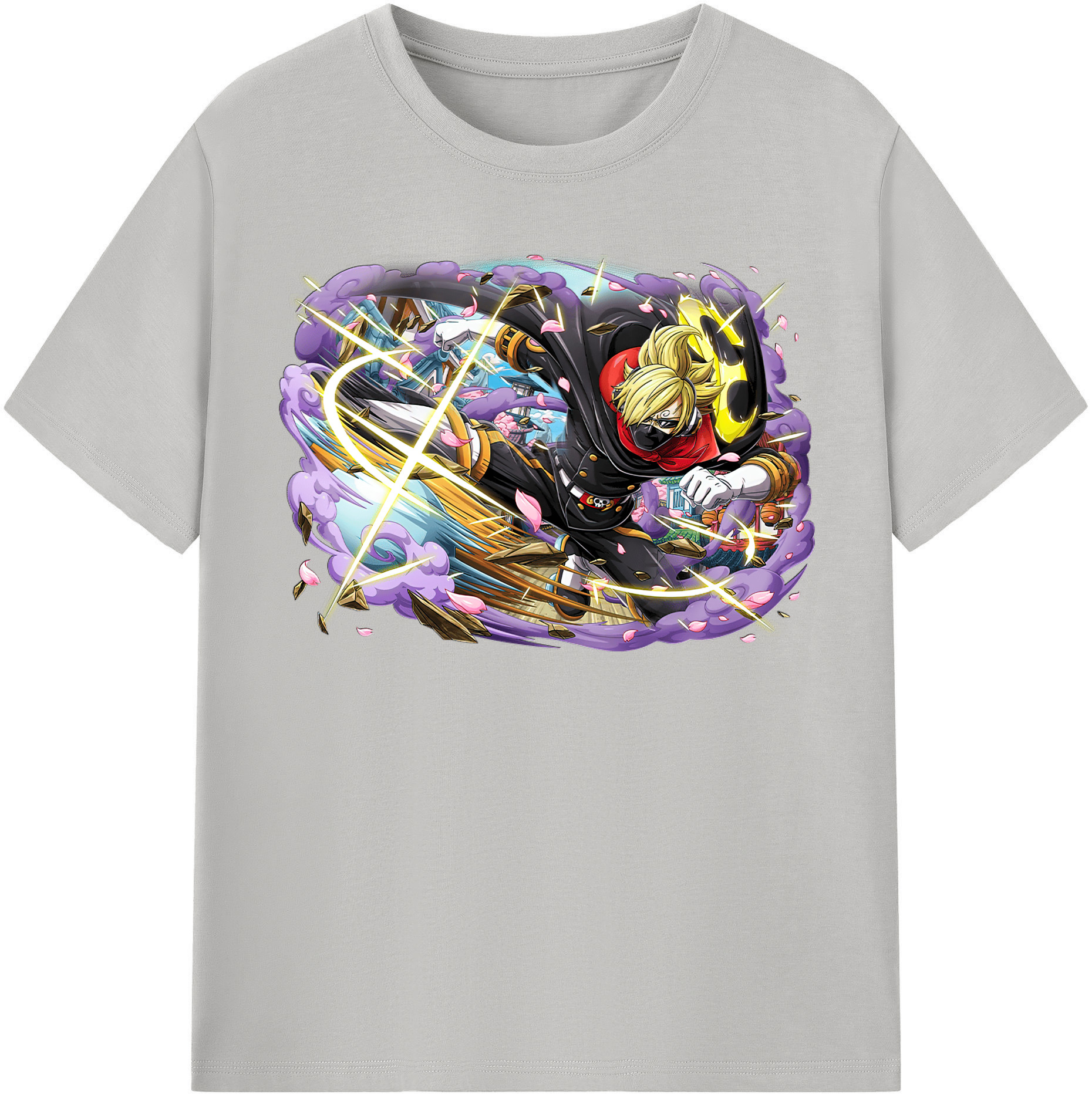ワンピース サンジ ONE PIECE Sanji 綿100％半袖Tシャツ（フロントプリント）
