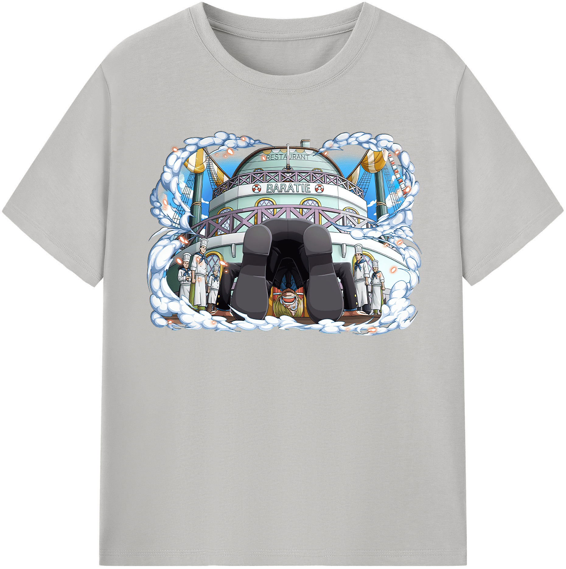 ワンピース サンジ ONE PIECE Sanji 綿100％半袖Tシャツ（フロントプリント）