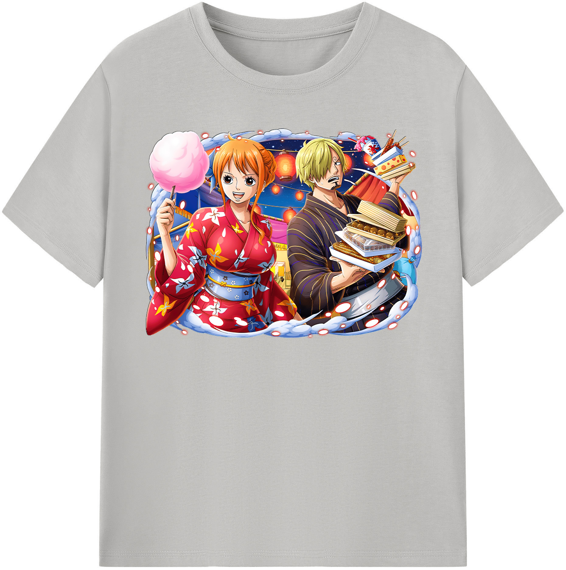 ワンピース サンジ ONE PIECE Sanji 綿100％半袖Tシャツ（フロントプリント）