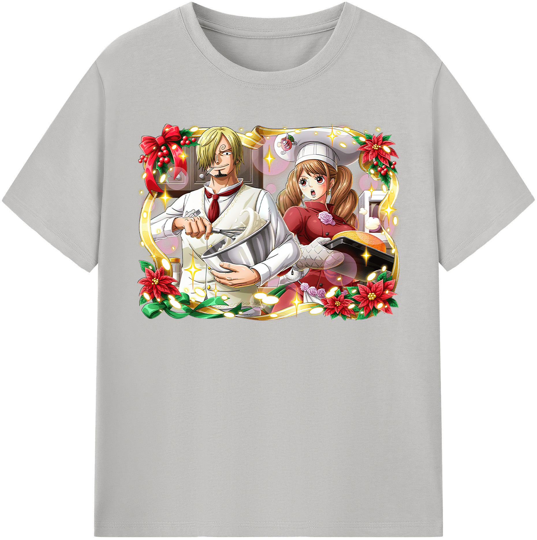 ワンピース サンジ ONE PIECE Sanji 綿100％半袖Tシャツ（フロントプリント）