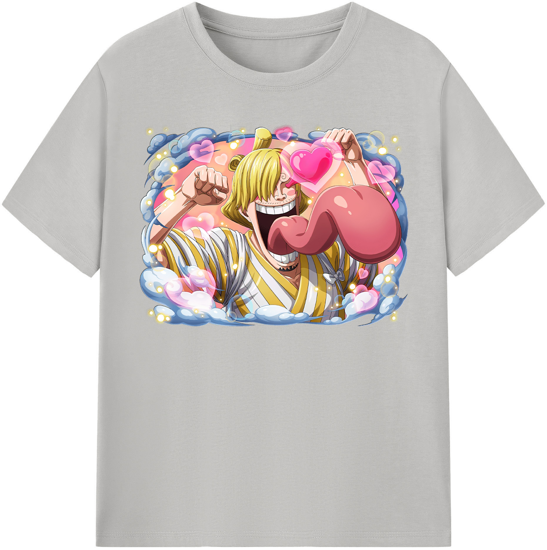 ワンピース サンジ ONE PIECE Sanji 綿100％半袖Tシャツ（フロントプリント）