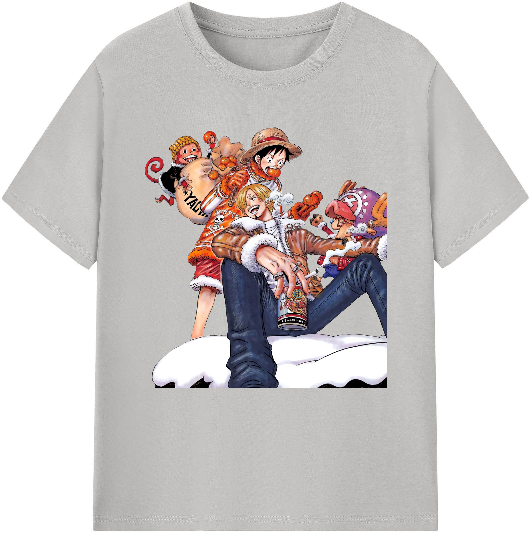 ワンピース サンジ ONE PIECE Sanji 綿100％半袖Tシャツ（フロントプリント）