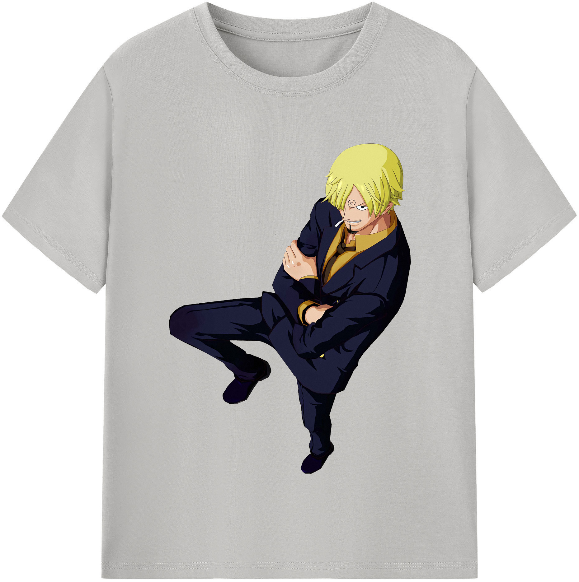 ワンピース サンジ ONE PIECE Sanji 綿100％半袖Tシャツ（フロントプリント）