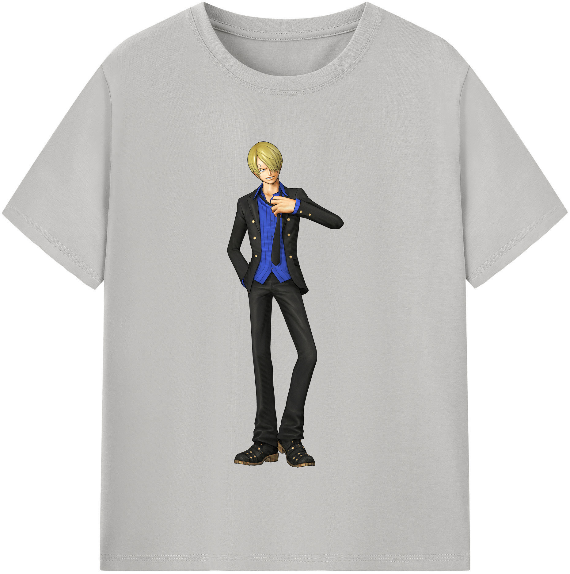 ワンピース サンジ ONE PIECE Sanji 綿100％半袖Tシャツ（フロントプリント）