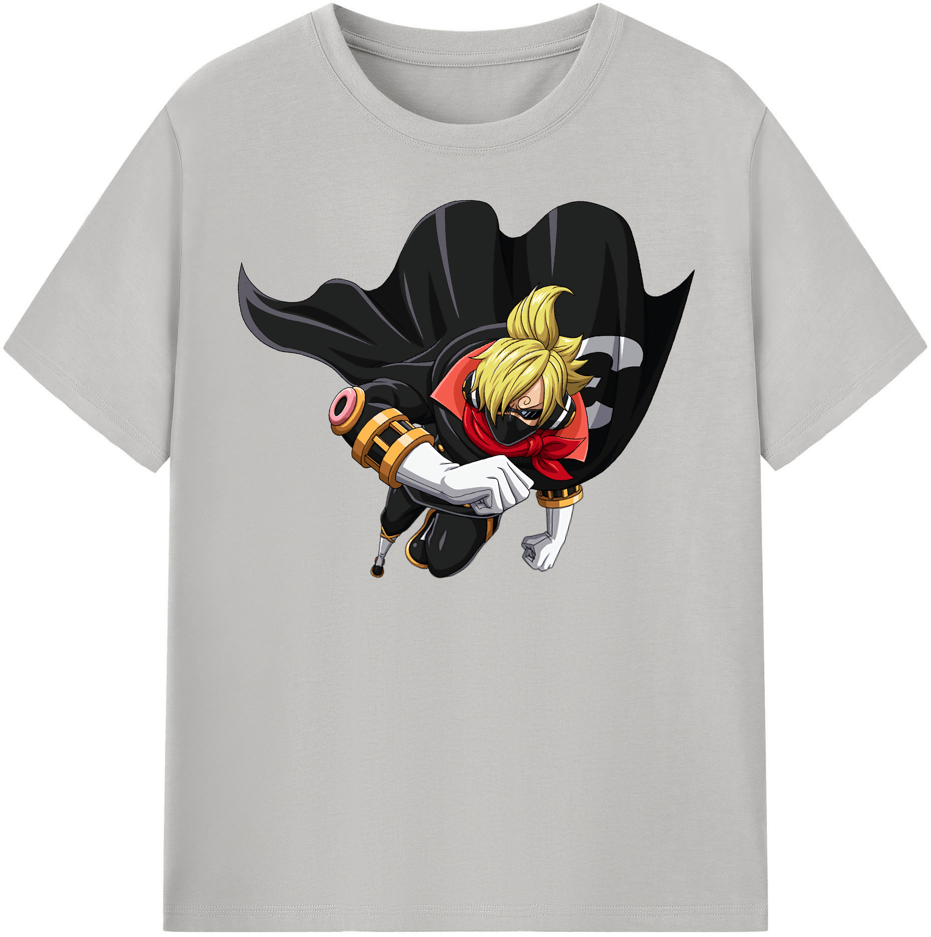 ワンピース サンジ ONE PIECE Sanji 綿100％半袖Tシャツ（フロントプリント）