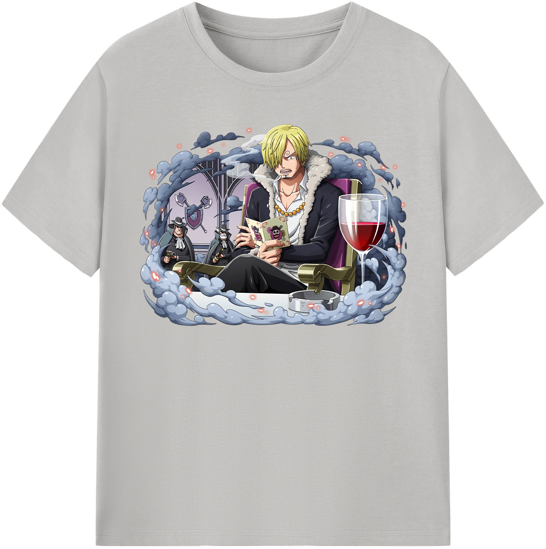 ワンピース サンジ ONE PIECE Sanji 綿100％半袖Tシャツ（フロントプリント）