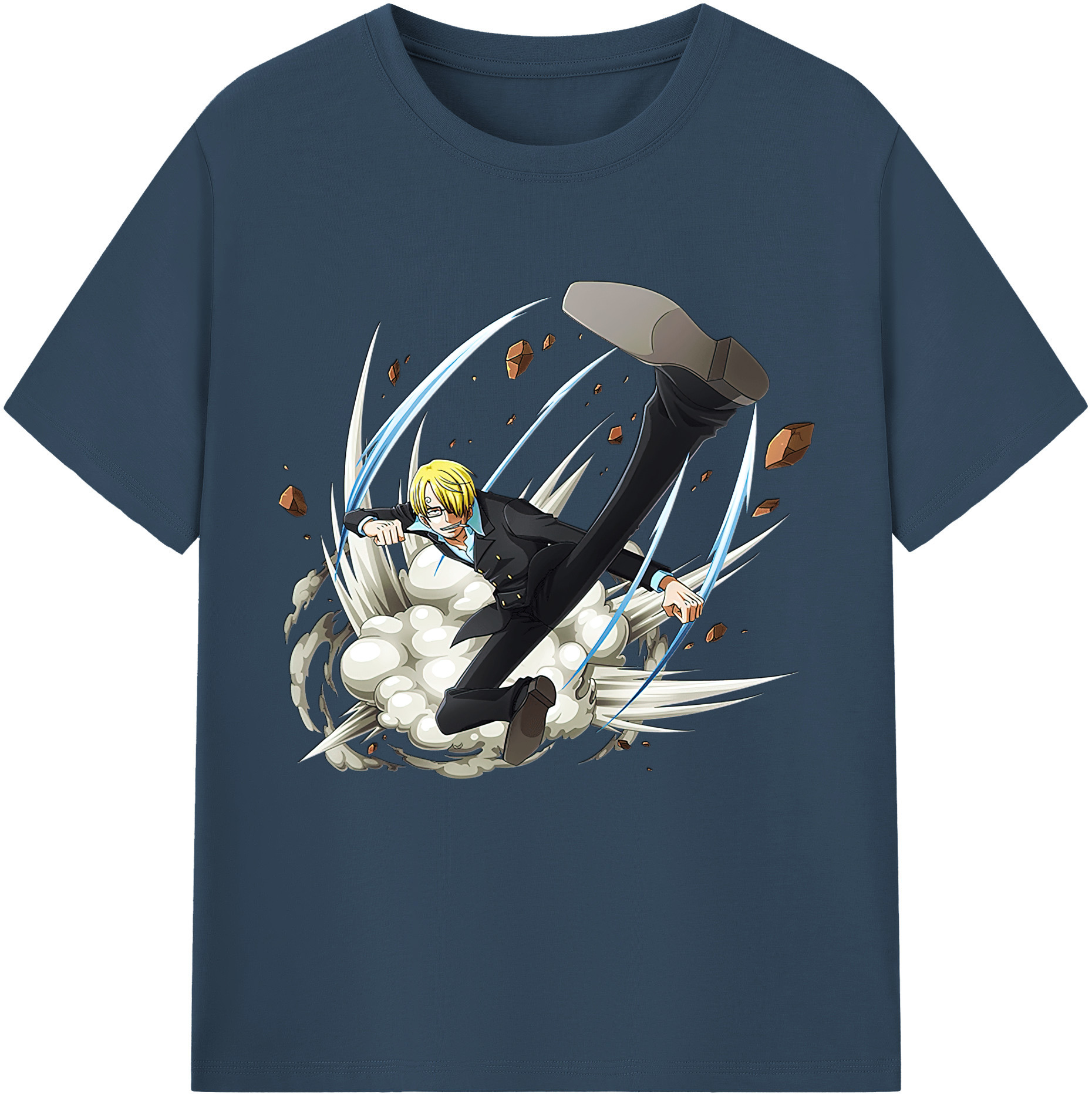 ワンピース サンジ ONE PIECE Sanji 綿100％半袖Tシャツ（フロントプリント）